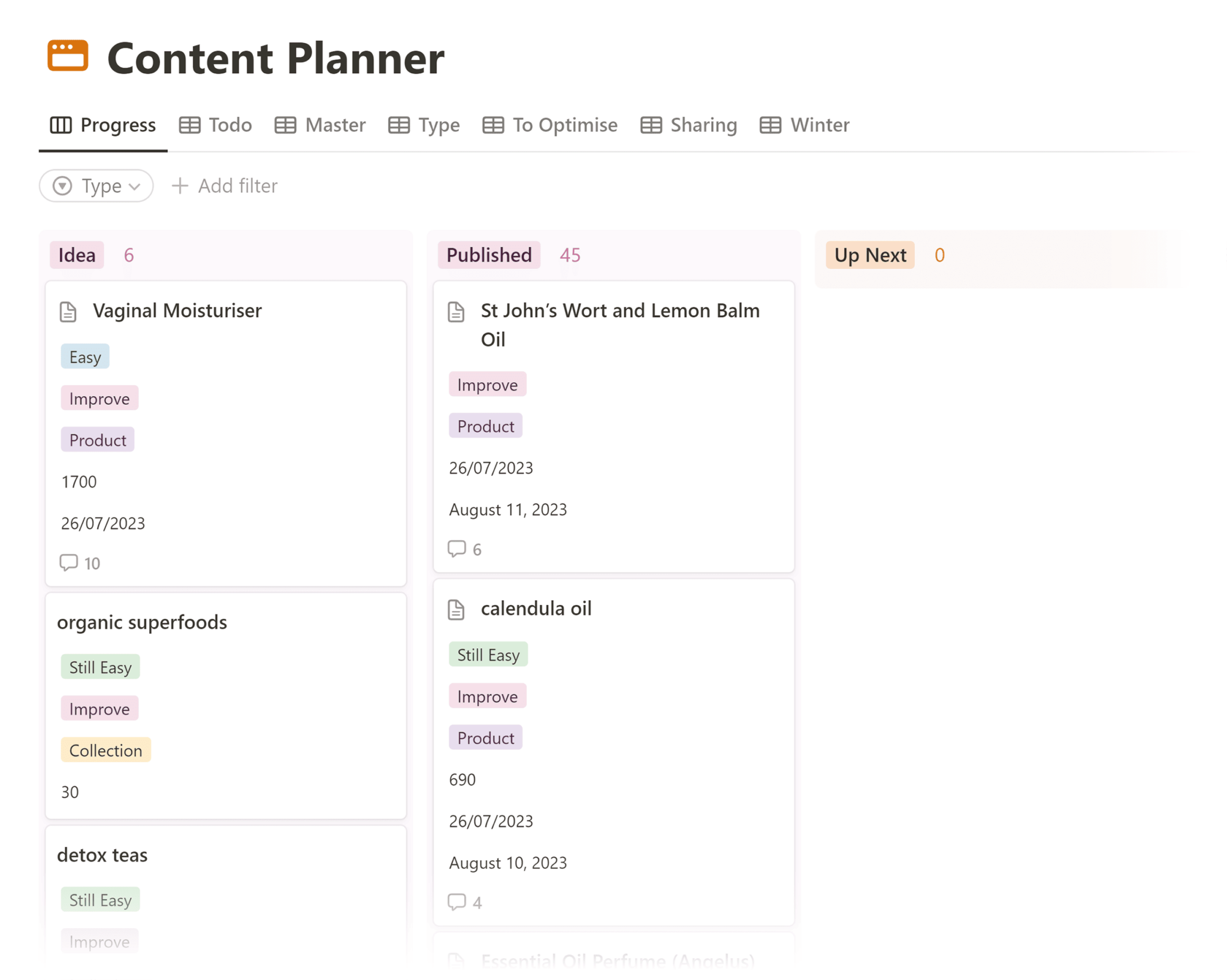 notion-content-planner-progress 9 Powerful SEO Software Tools Used by 7-Figure Agencies