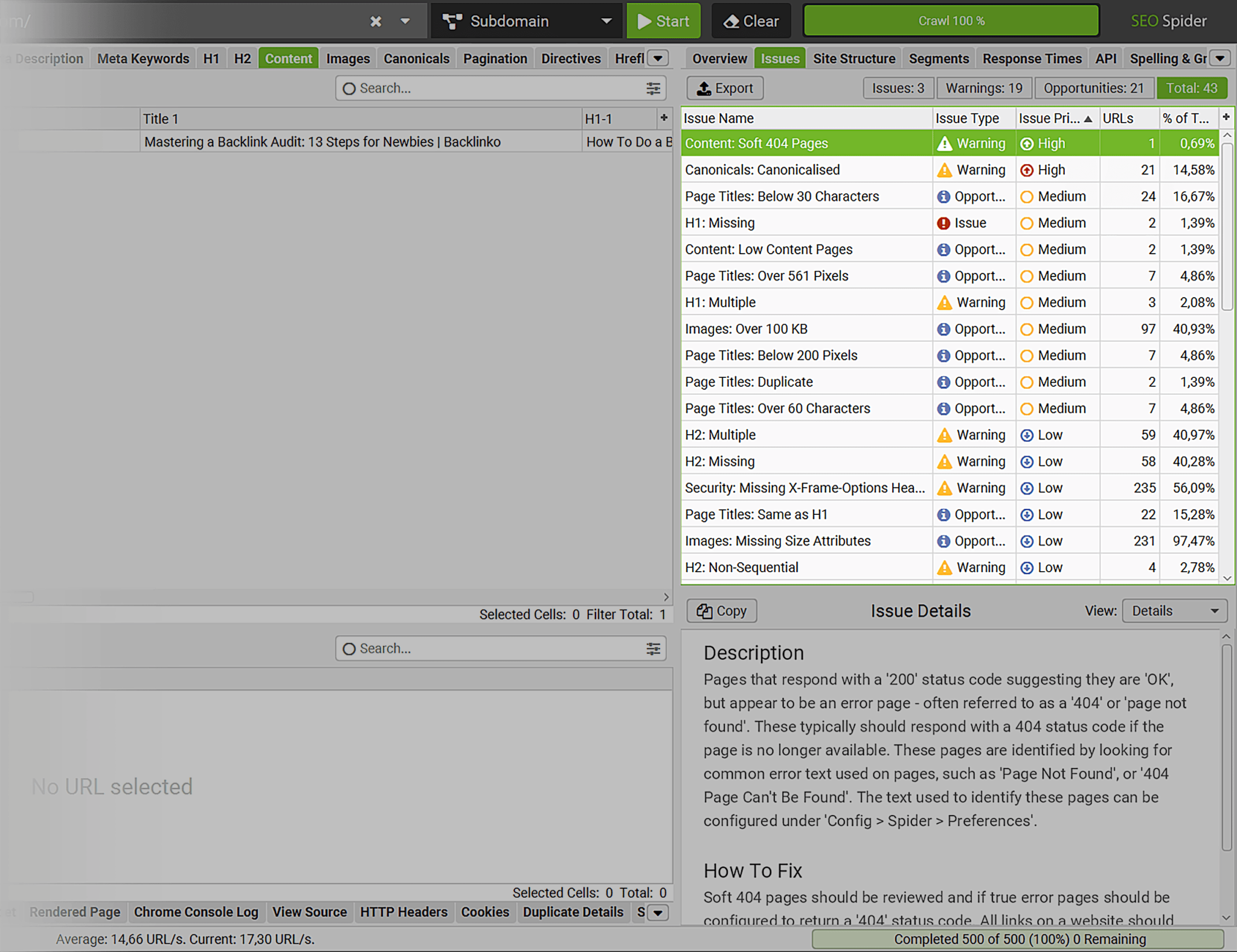 screamingfrog-priorities 9 Powerful SEO Software Tools Used by 7-Figure Agencies