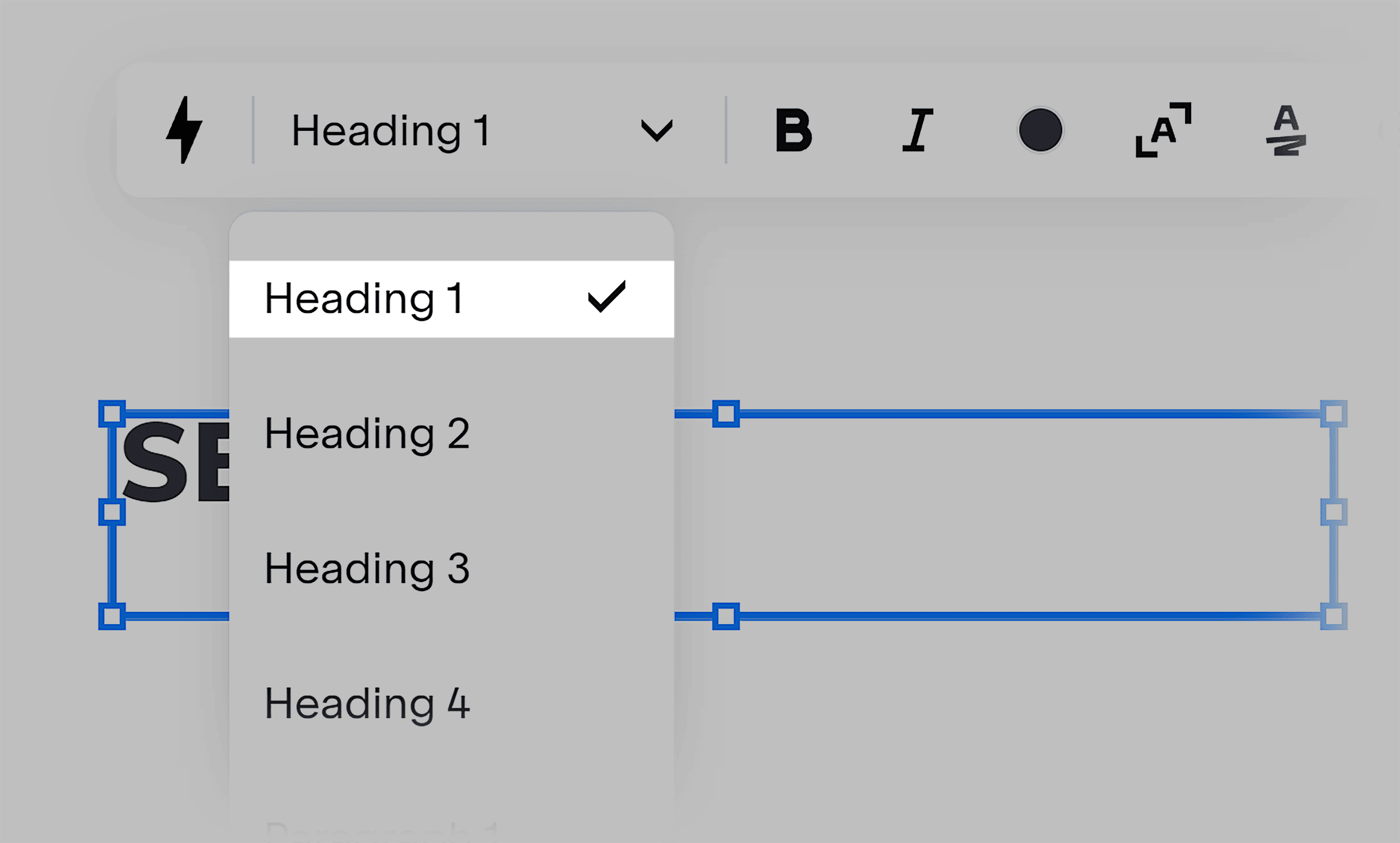 SquareSpace – Set heading SquareSpace – Set heading
