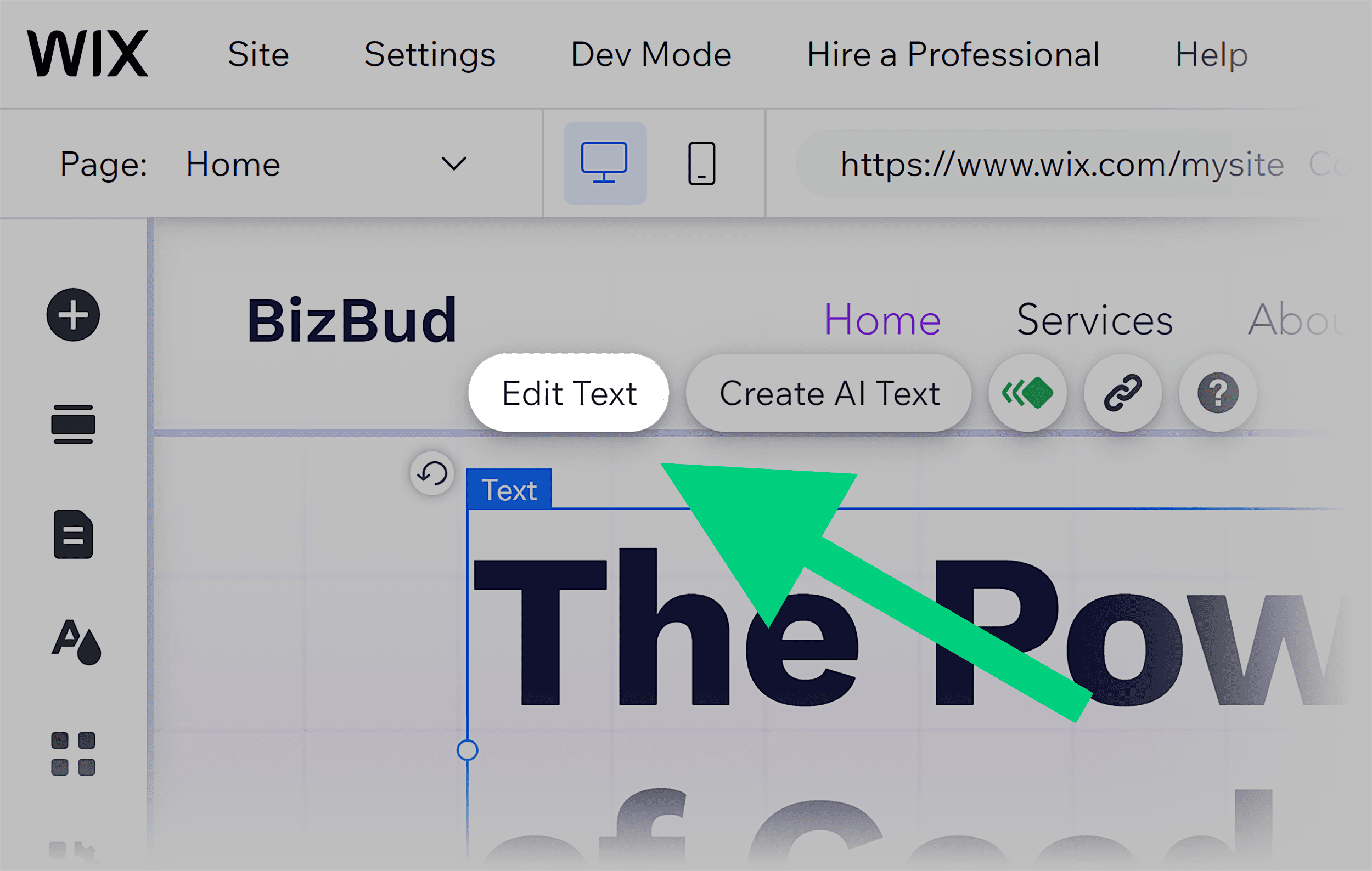 Wix – Edit text Wix – Edit text