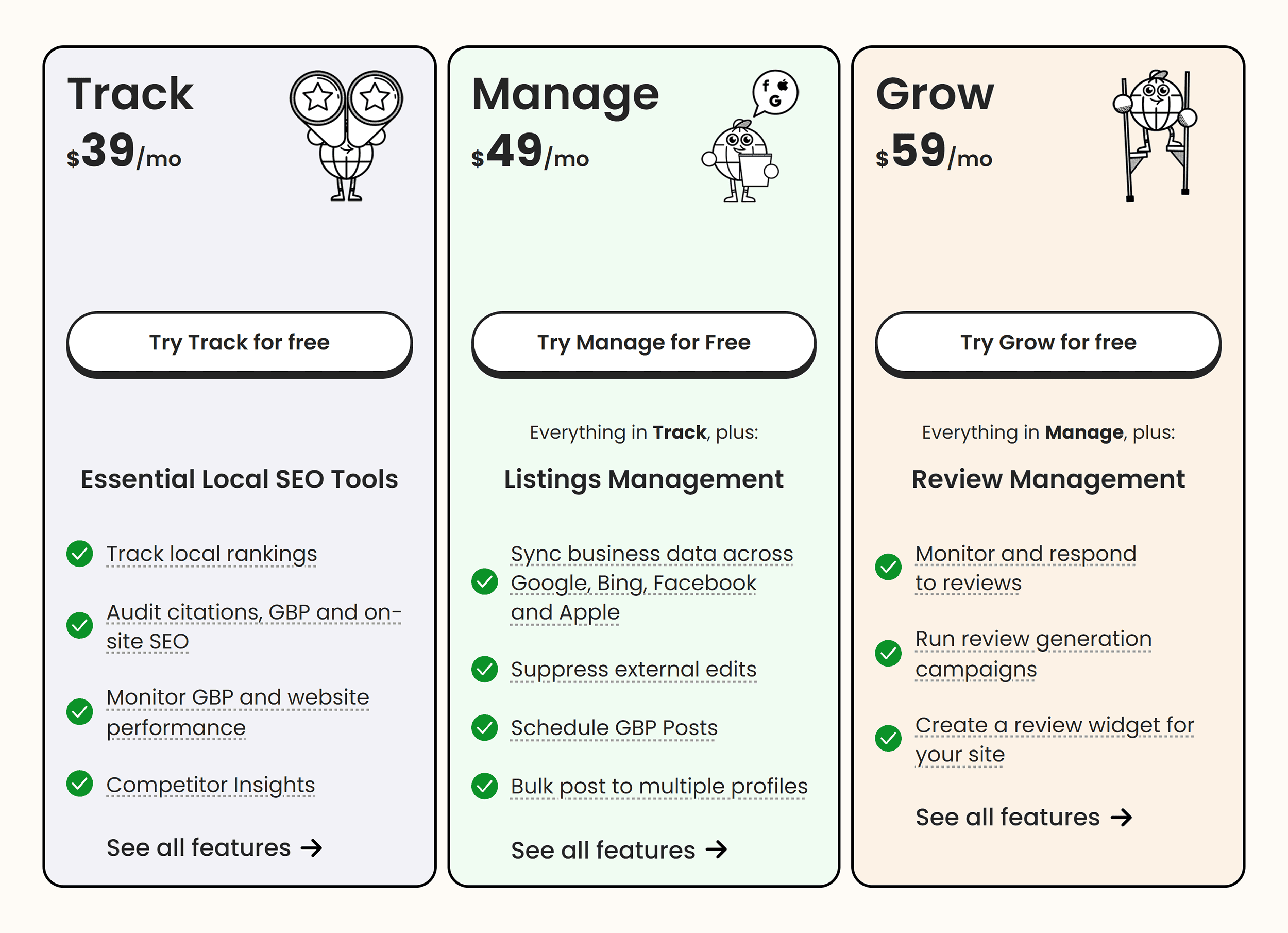 BrightLocal – Pricing