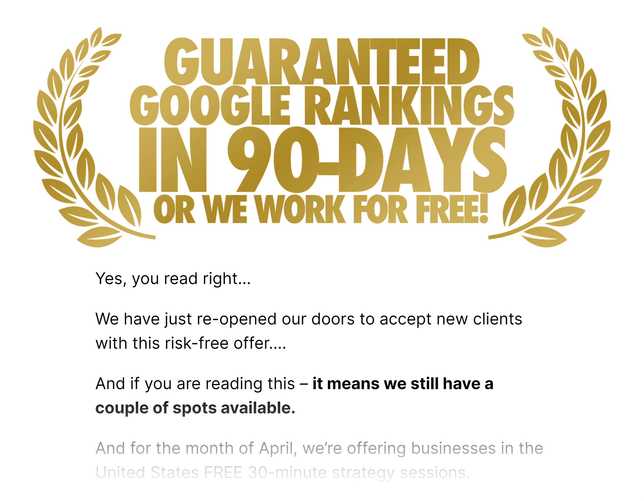 Guaranteed SEO services