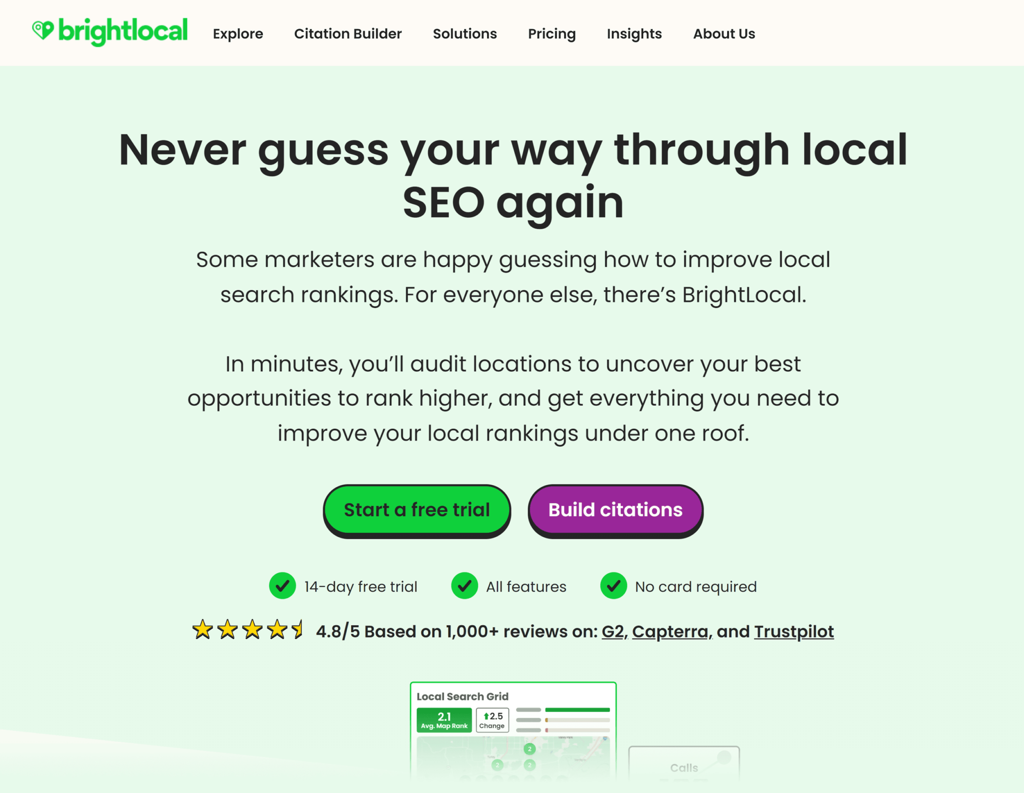 brightlocal Top 5 Local Rank Tracker Tools (Tested & Reviewed)