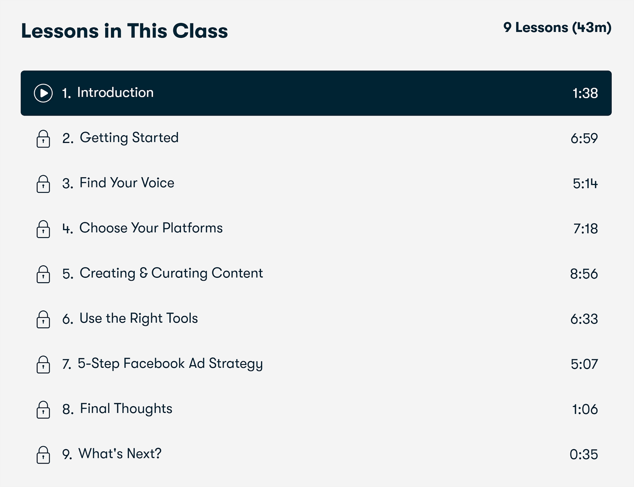 buffer-social-media-strategy-course-lessons 7 Best Free Online Marketing Classes in 2024