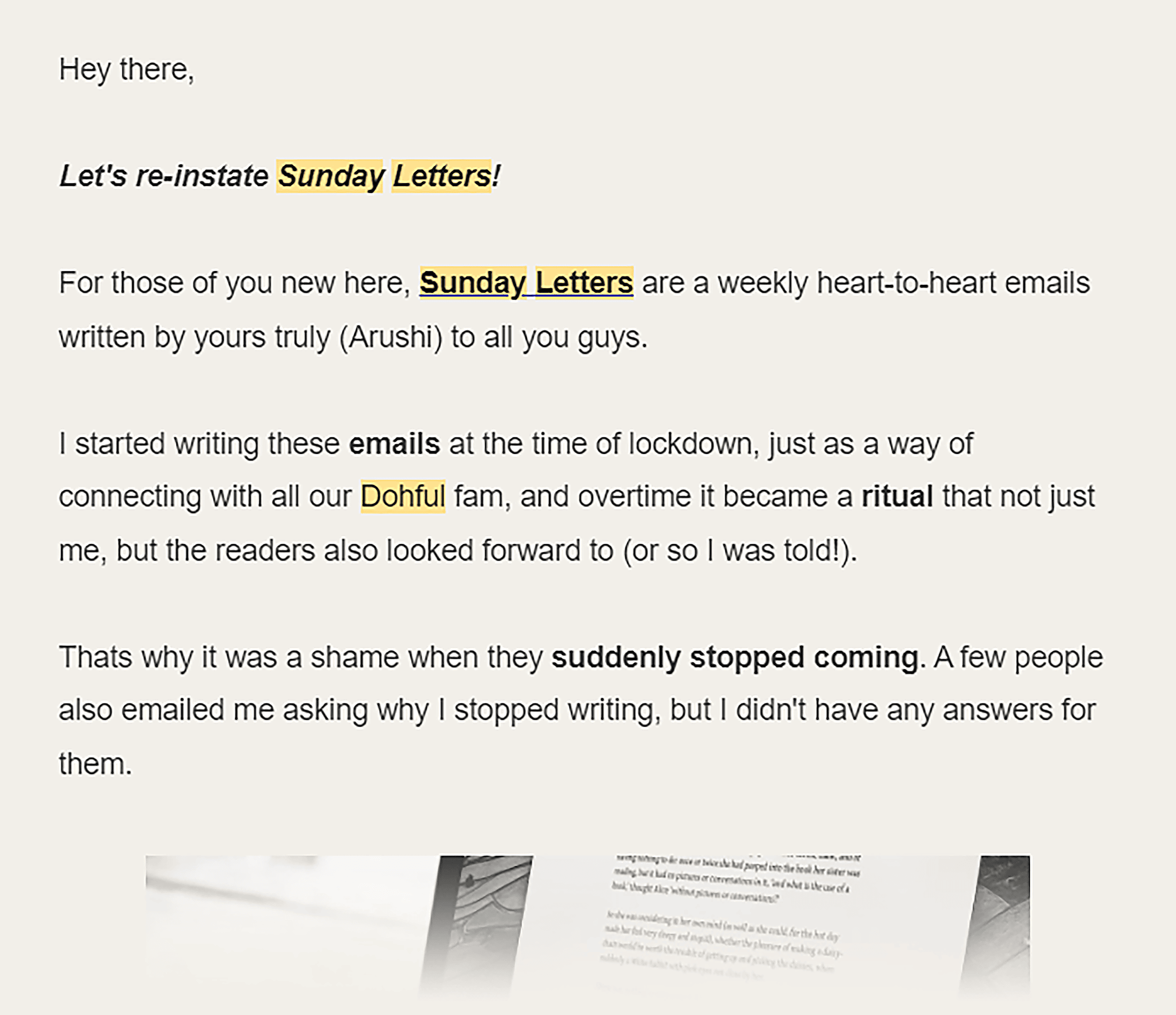 Dohful – Sunday Newsletter Dohful – Sunday Newsletter