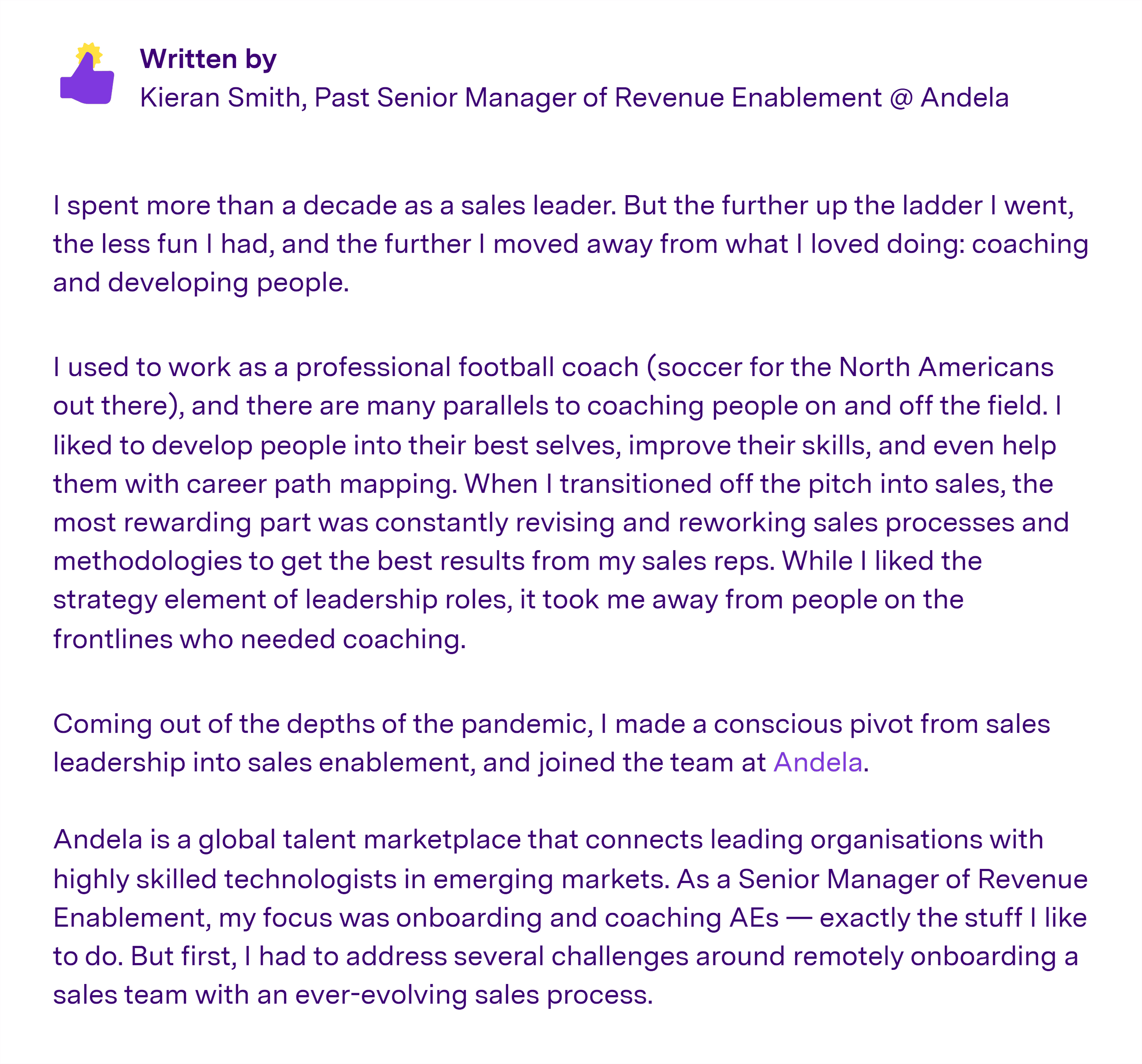 Gong – Case study – Andela Gong – Case study – Andela