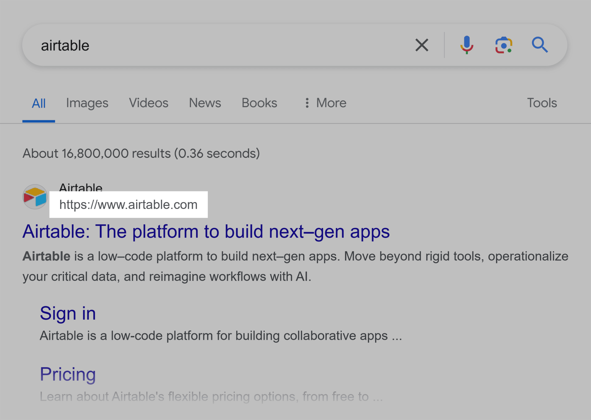 google-serp-airtable What Are Canonical URLs: An In-Depth Guide for SEOs