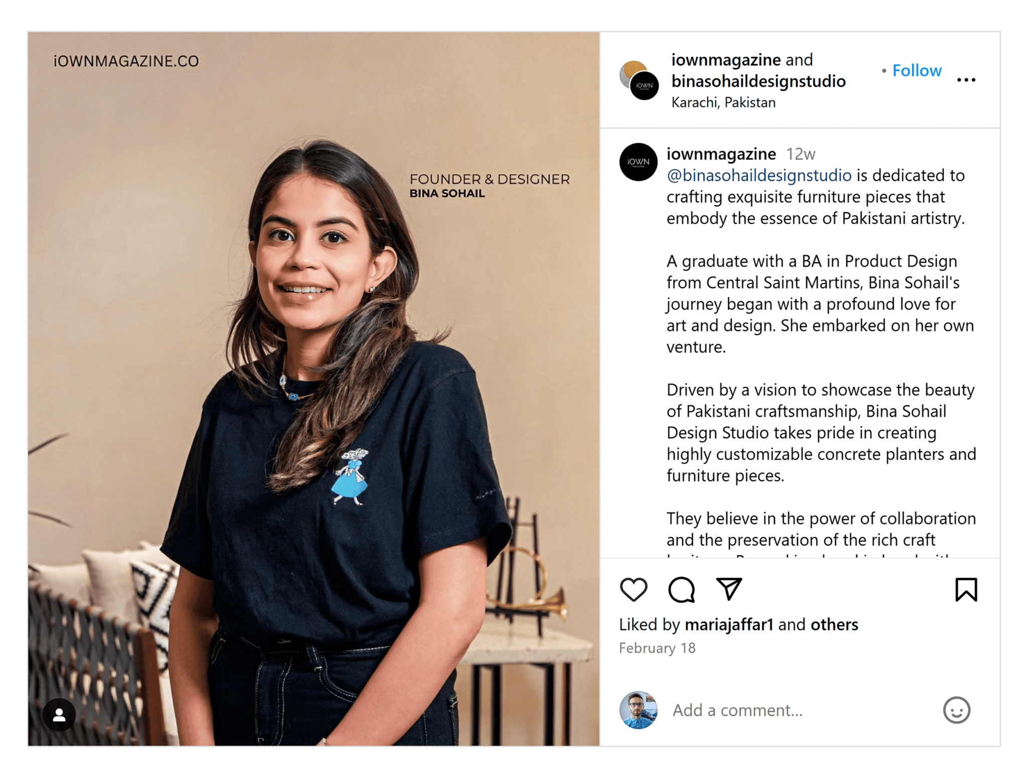 instagram-bina-sohail Small Business Marketing: 6 Proven Strategies for More Reach