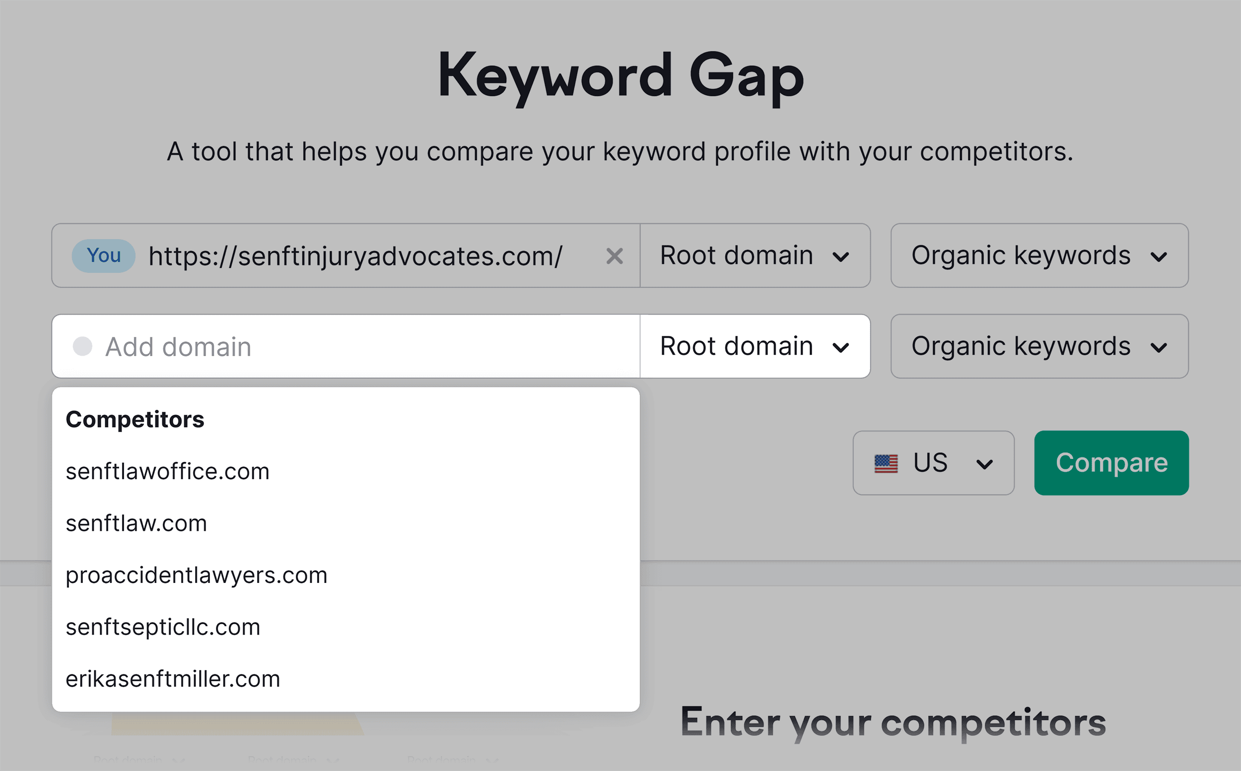 keyword-gap-add-competitor Law Firm SEO: A 5-Step Guide to Getting More Leads and Clients |