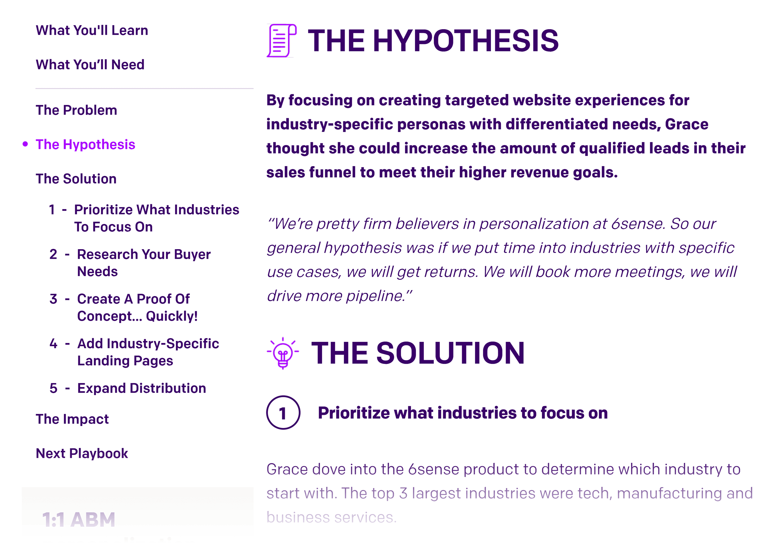 Mutiny – Playbook steps Mutiny – Playbook steps