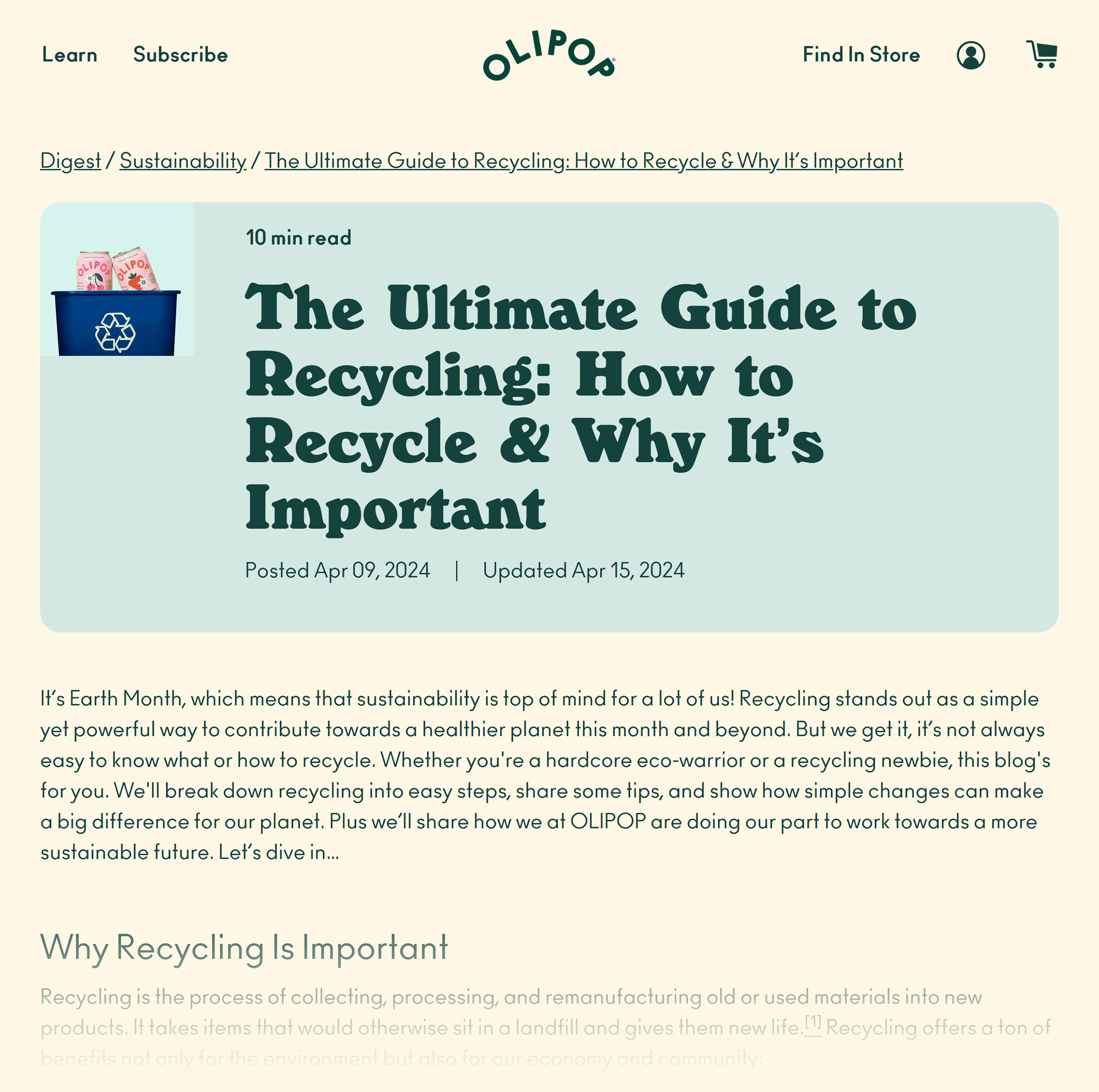 Olipop – How to recycle Olipop – How to recycle
