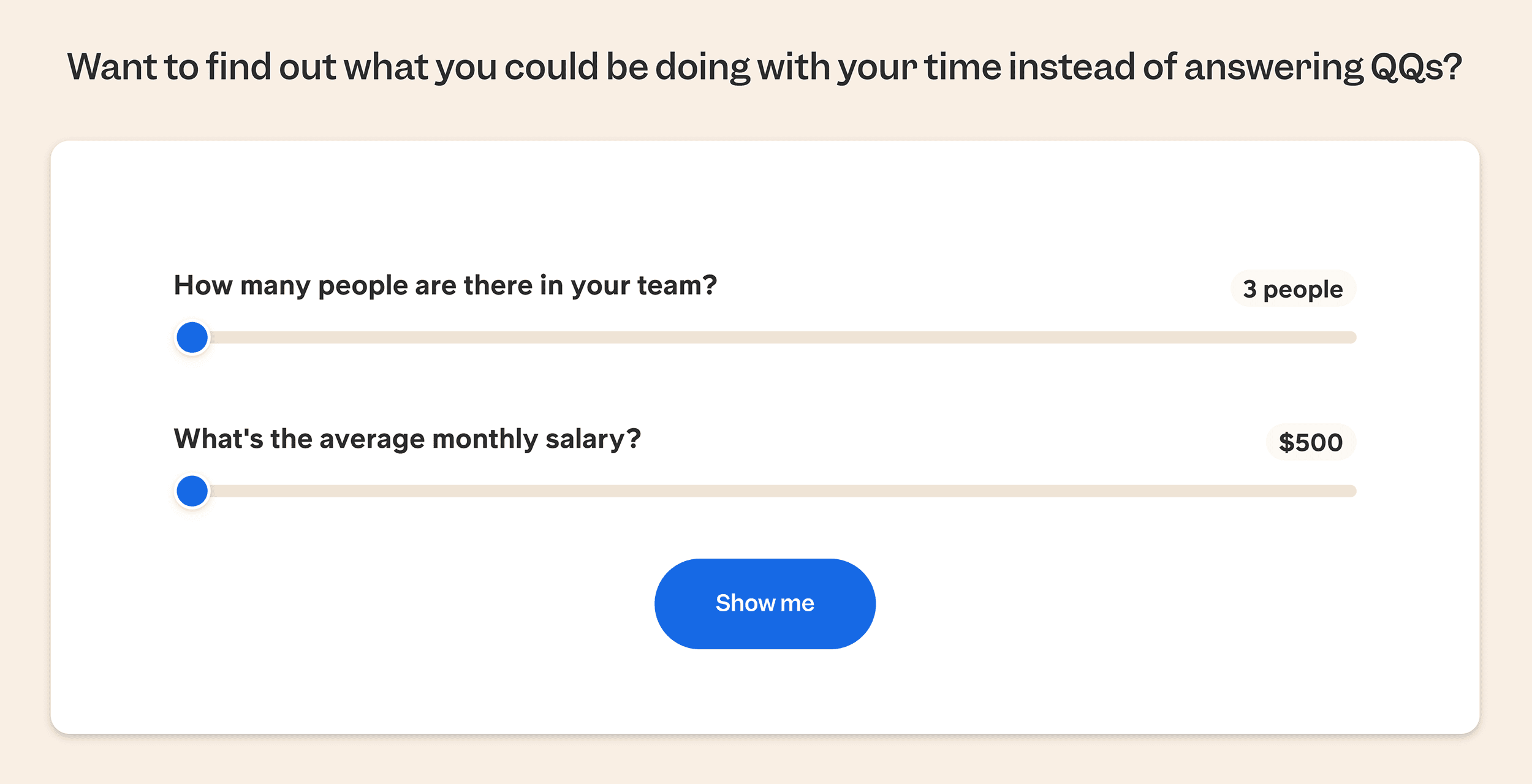 Slite – Time saving calculator Slite – Time saving calculator