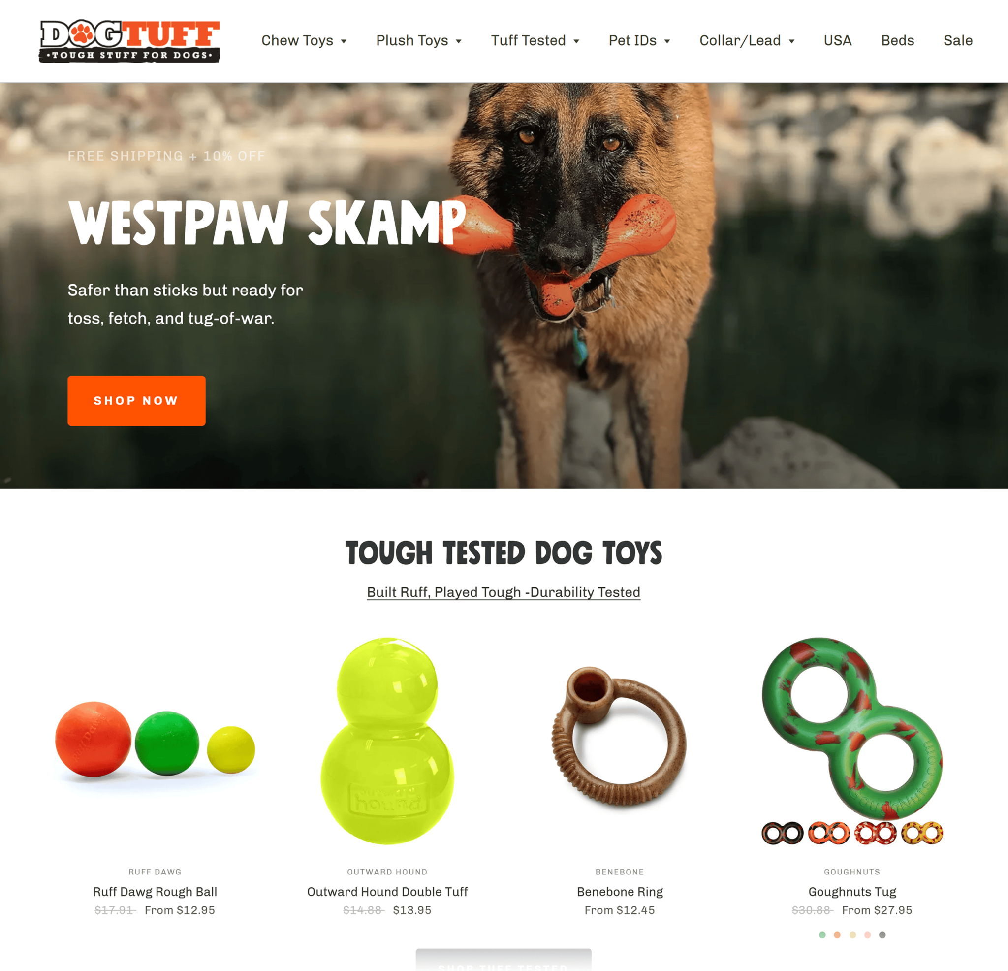 dogtuff-products Ecommerce Marketing: 11 Strategies to Drive Traffic and Sales