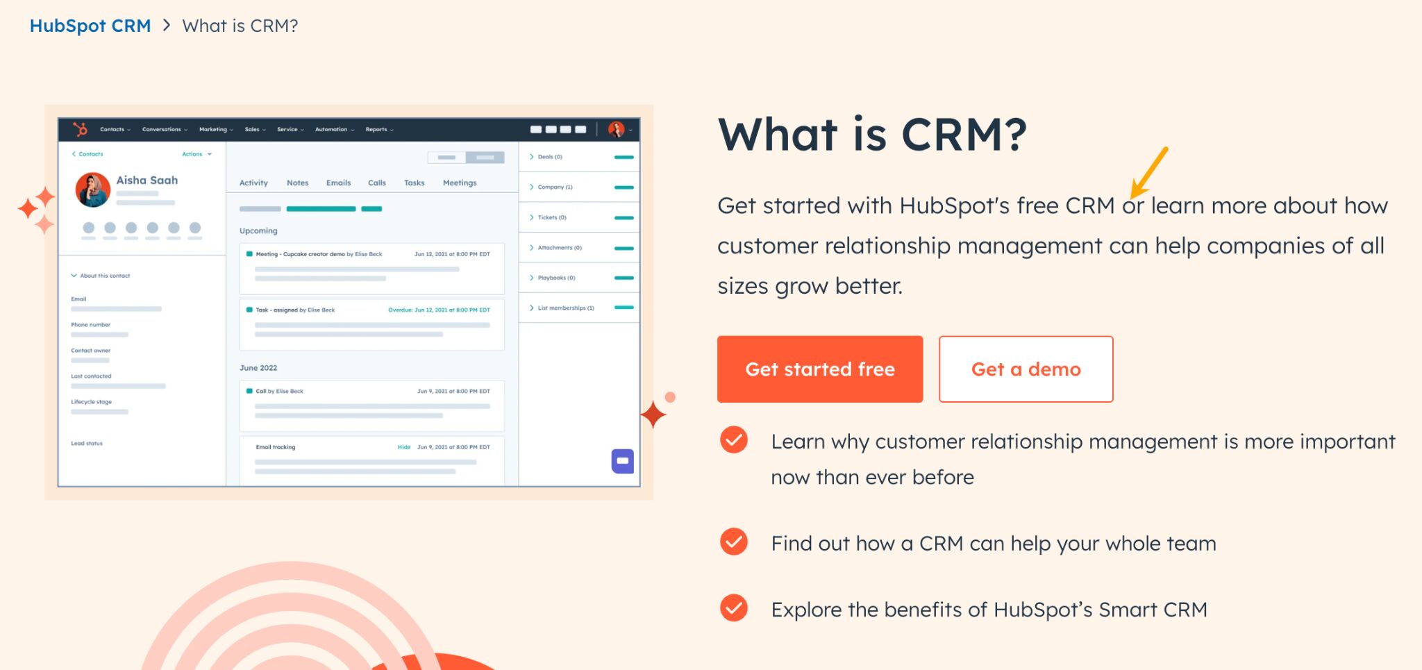 9 Surprising Takeaways From Analyzing HubSpot's SEO Strategy | Excerpt from HubsSpot's site.