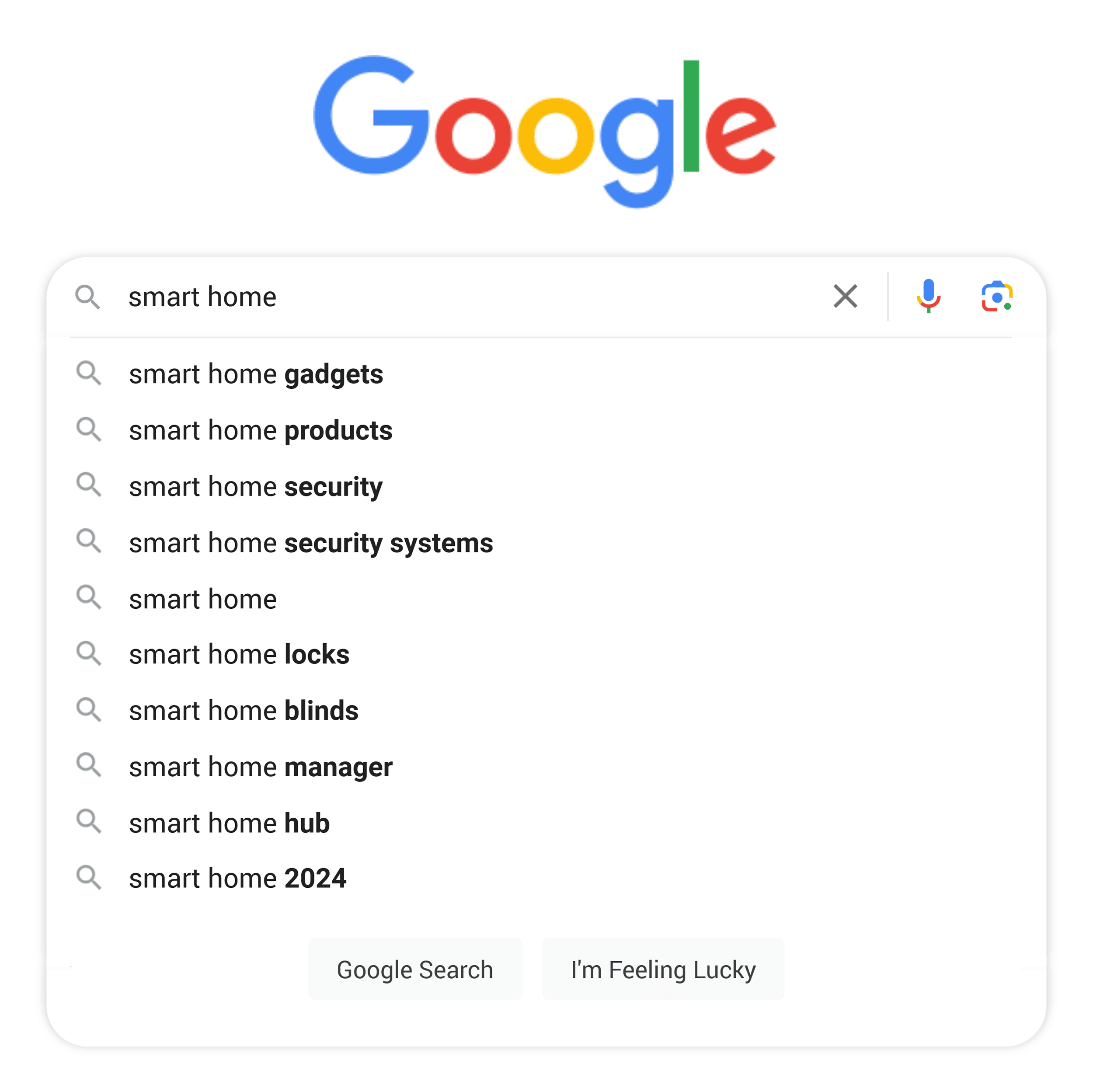 Google Suggest – Smart home Google Suggest – Smart home