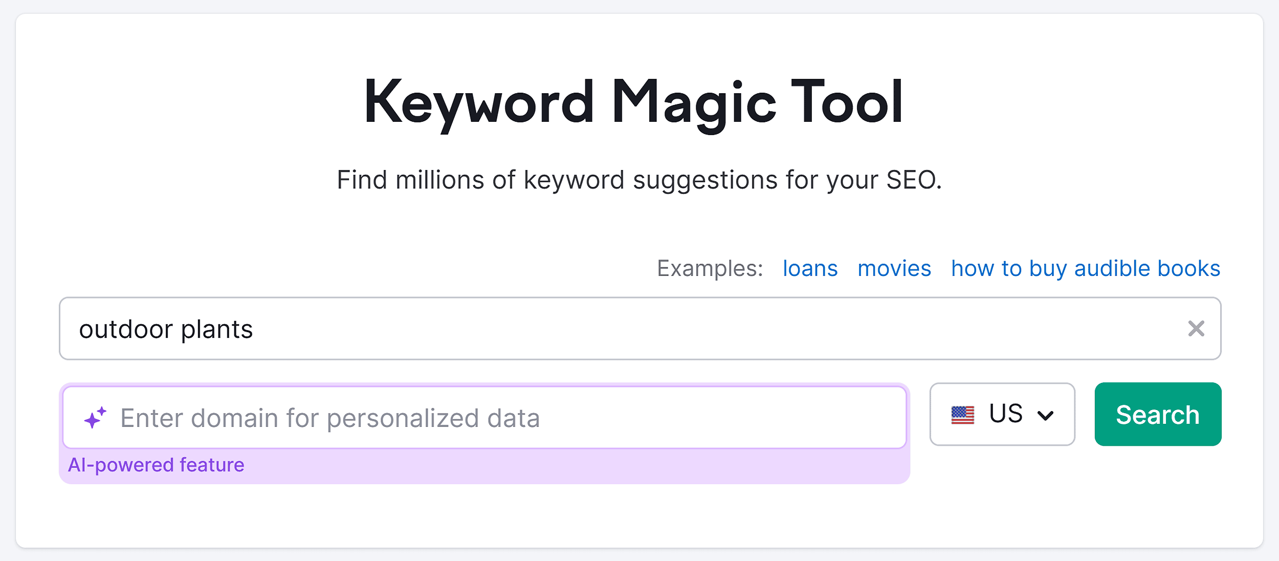 Keyword Magic Tool – Outdoor plants Keyword Magic Tool – Outdoor plants