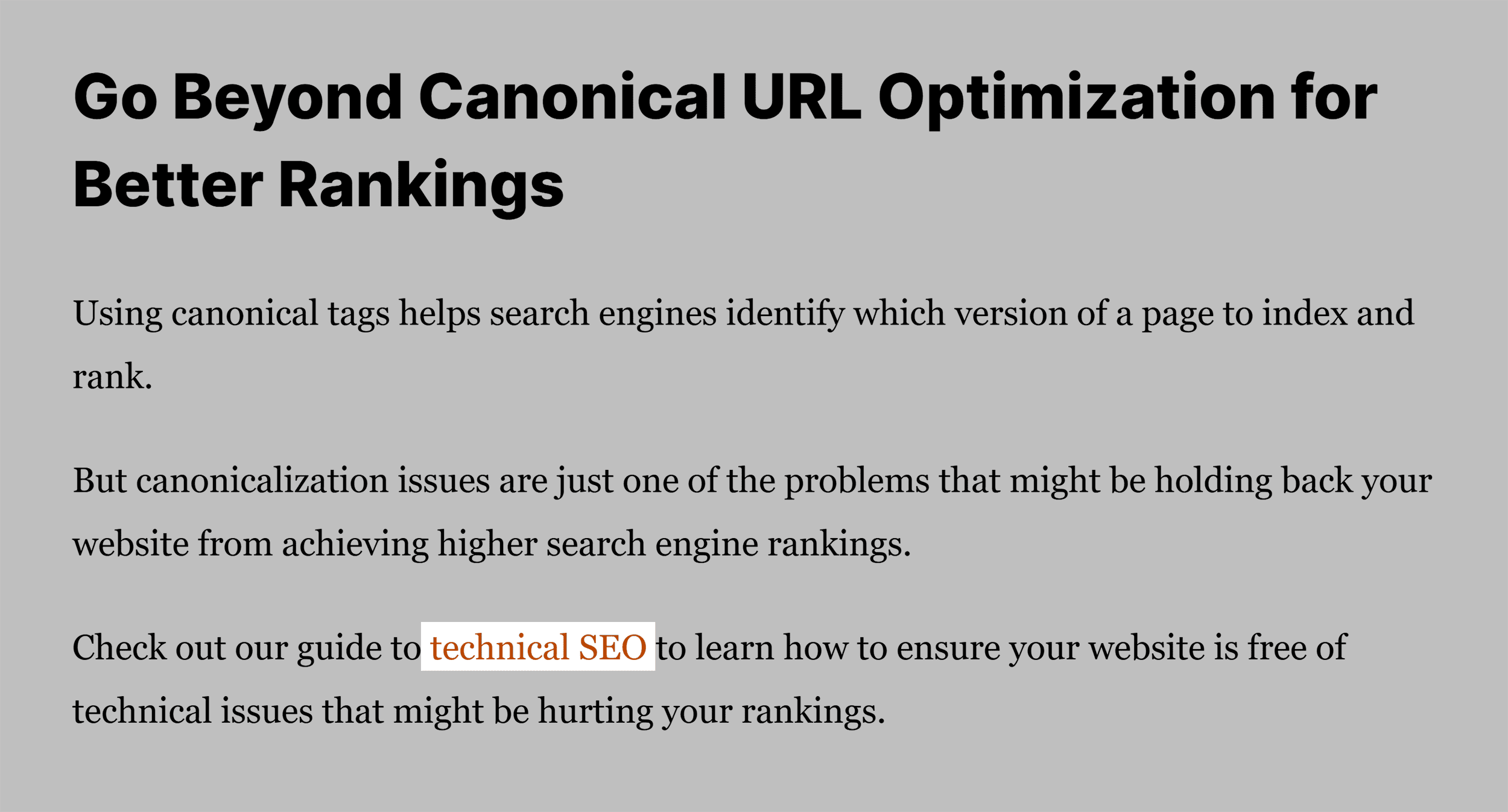 Link in conclusion Link in conclusion