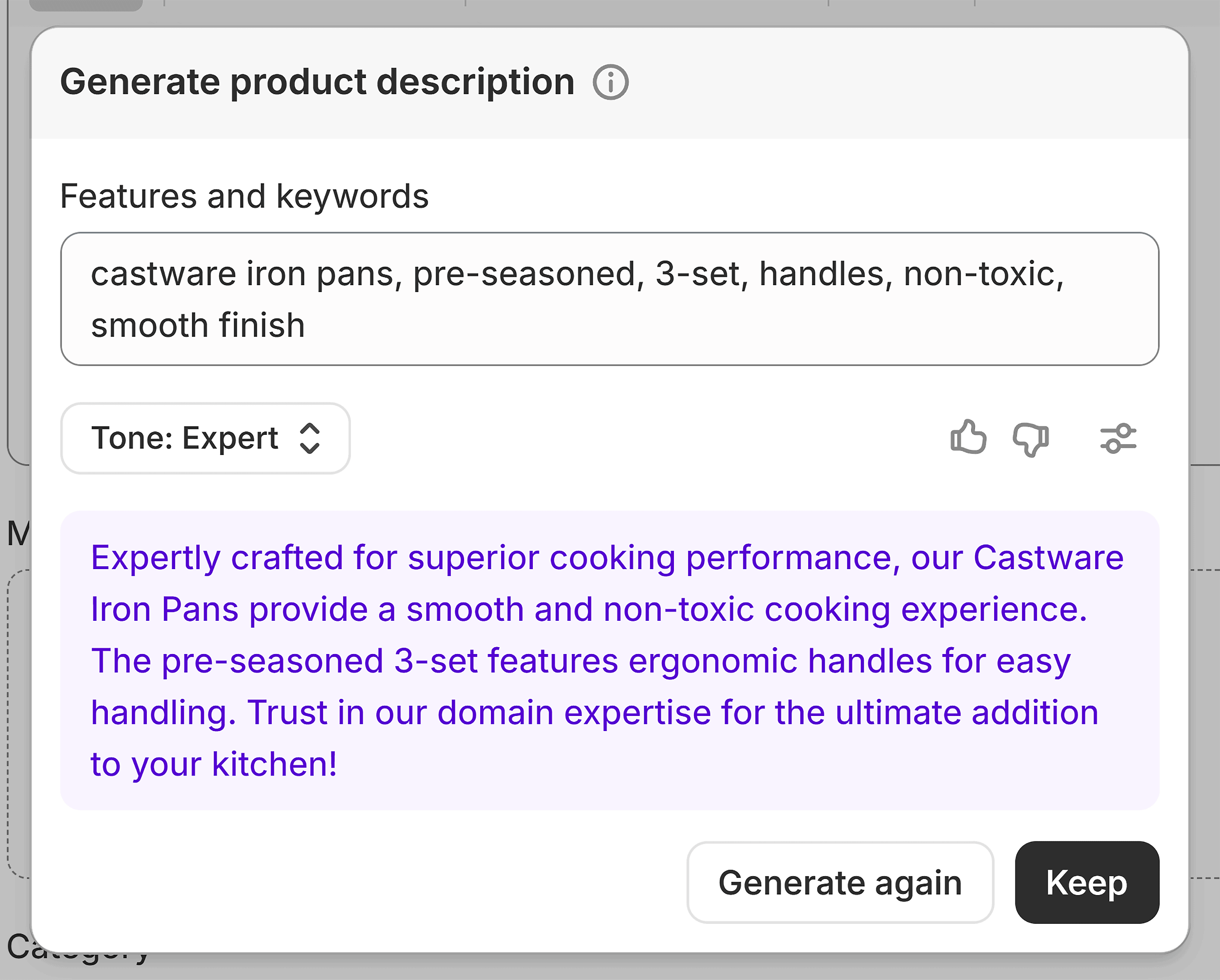 Shopify Magic – Product description Shopify Magic – Product description
