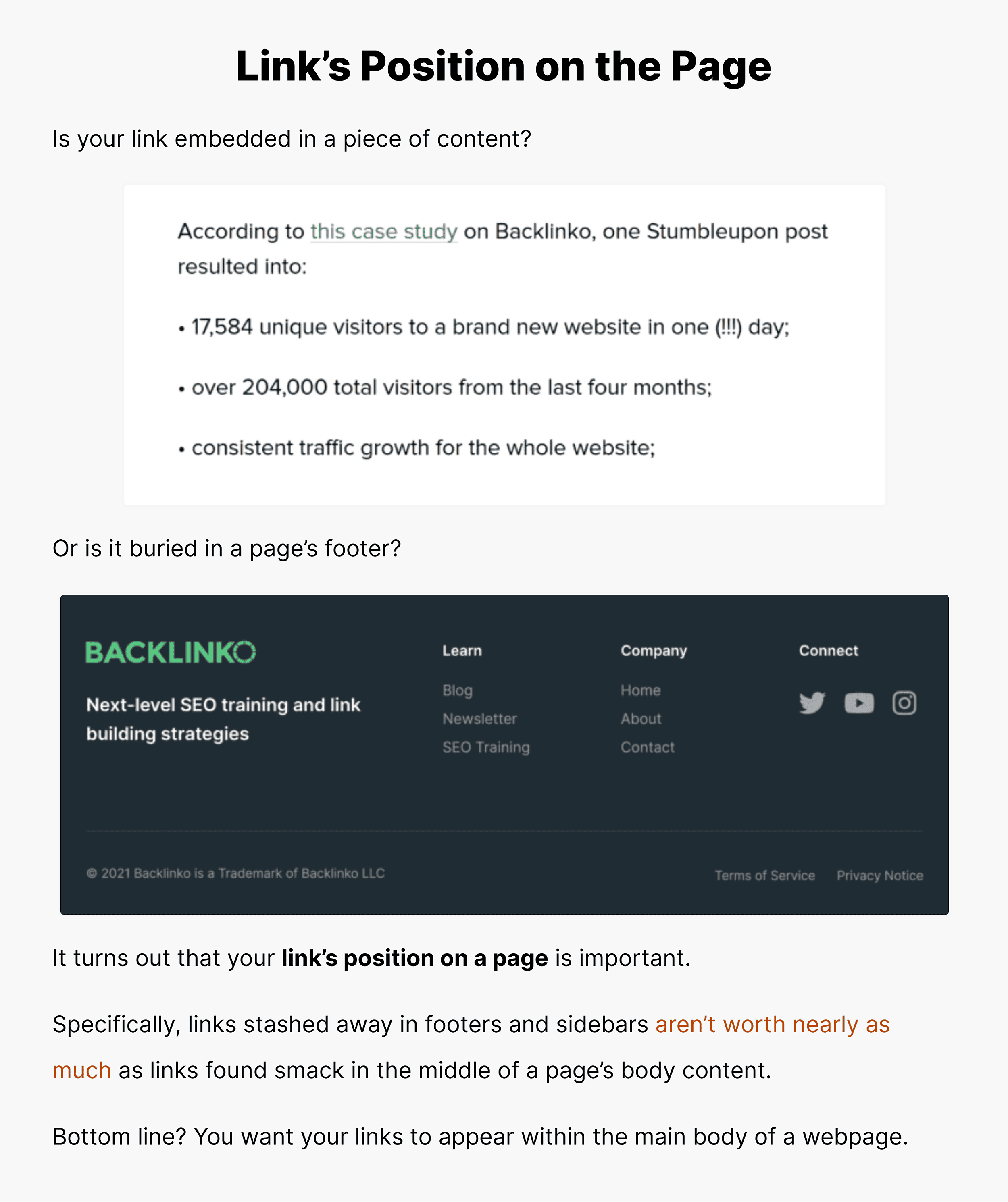 Visuals in post Visuals in post