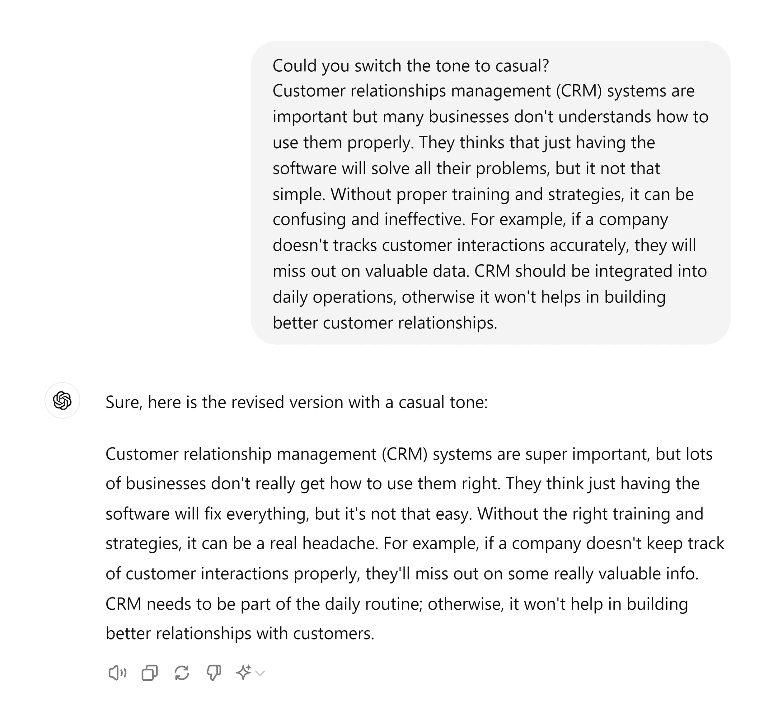 ChatGPT – Refine your writing ChatGPT – Refine your writing