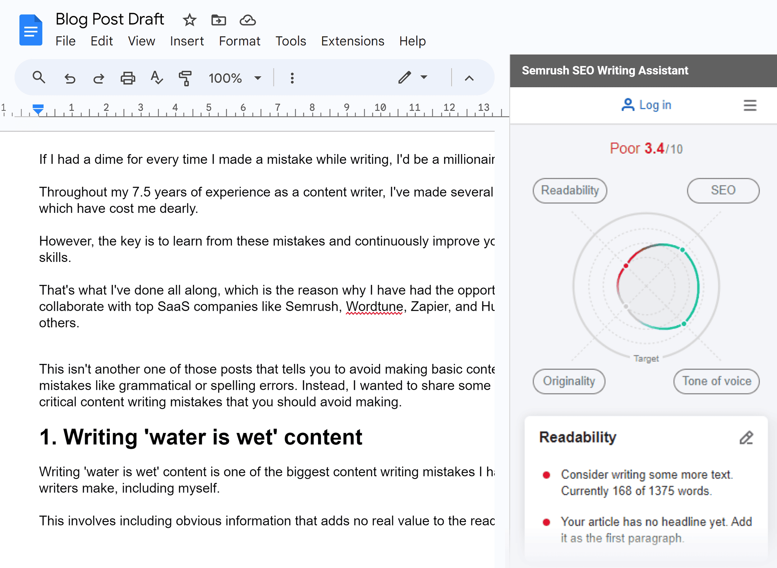 Google Docs – Semrush SEO Writing Assistant Google Docs – Semrush SEO Writing Assistant