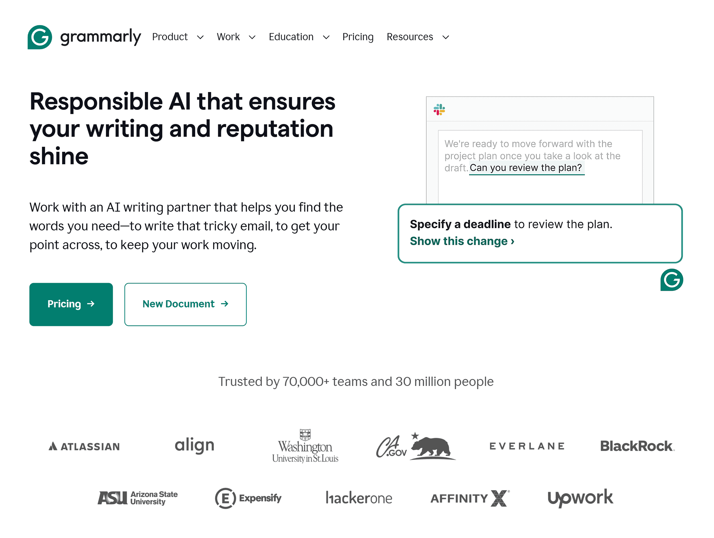 Grammarly – Homepage Grammarly – Homepage