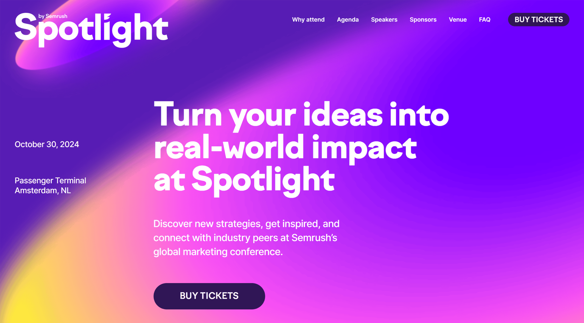 semrush-spotlight-homepage The 7 Best SEO Conferences to Attend in 2024