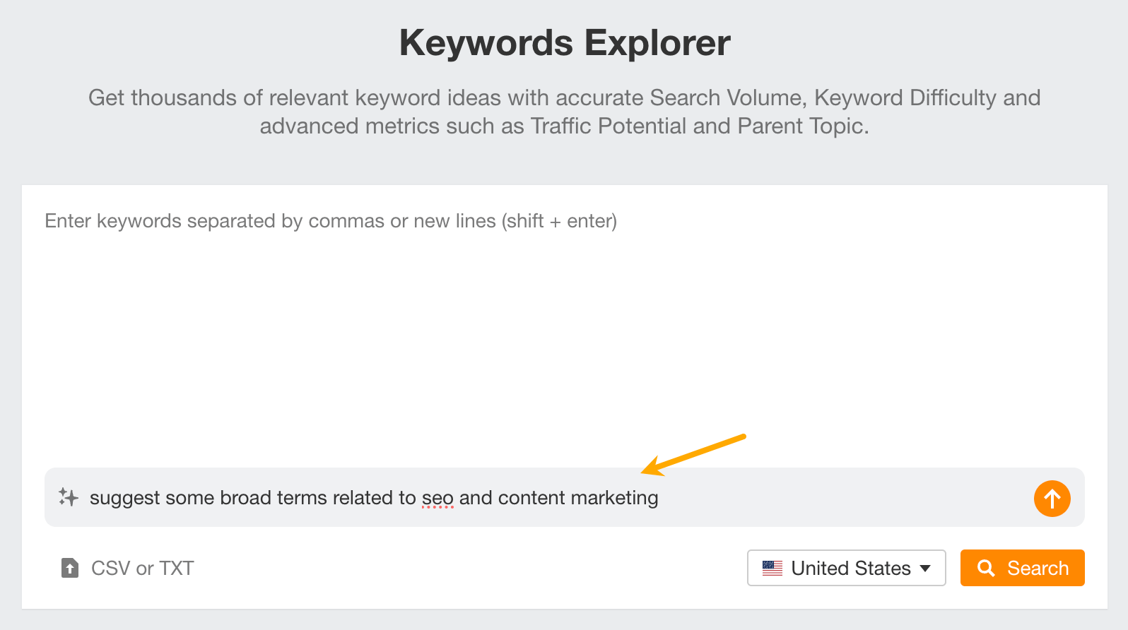 Buyer Intent Keywords Convert Better. Here’s How to Find Them | Using AI for seed keywords in Ahrefs' Keywords Explorer