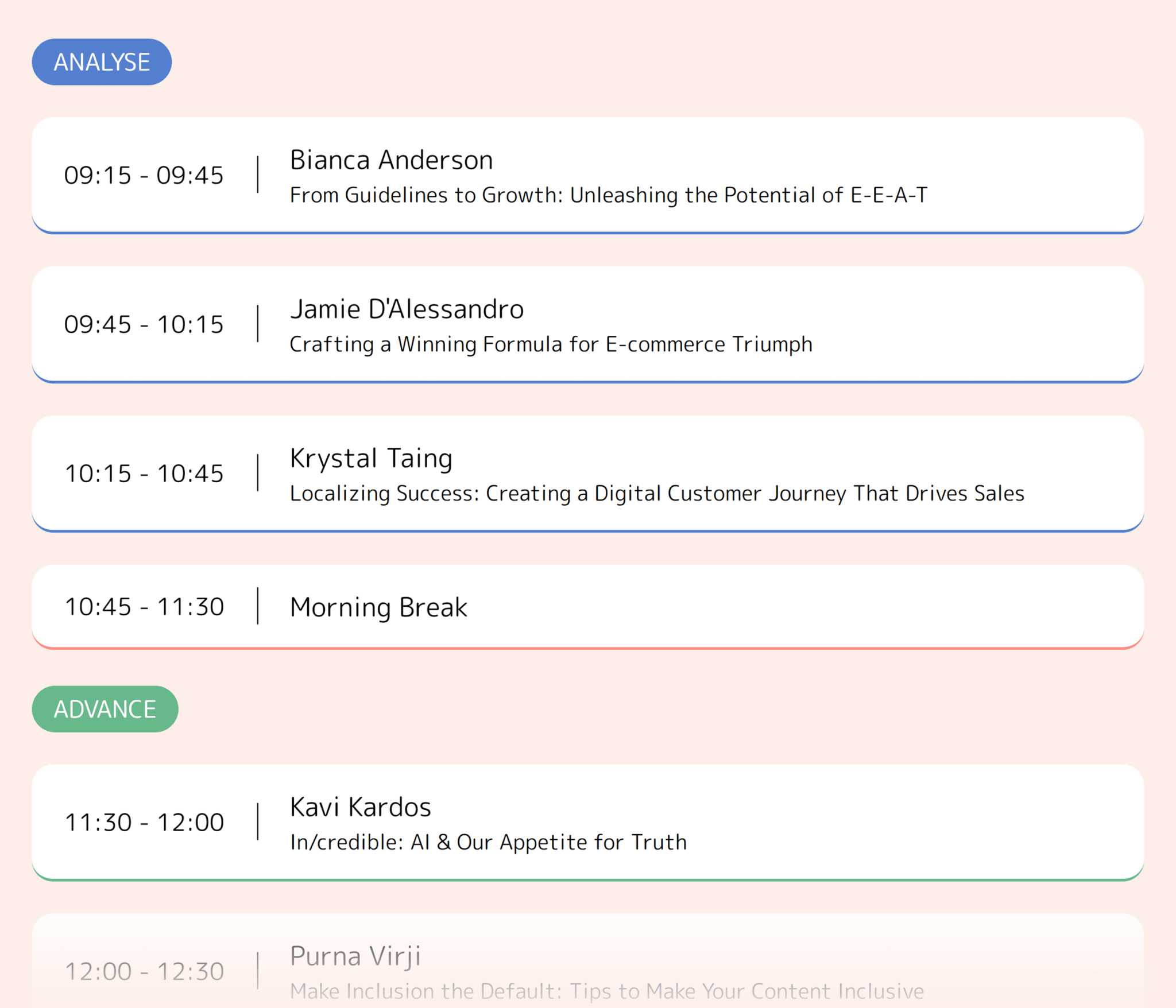 wtsfest-agenda The 7 Best SEO Conferences to Attend in 2024