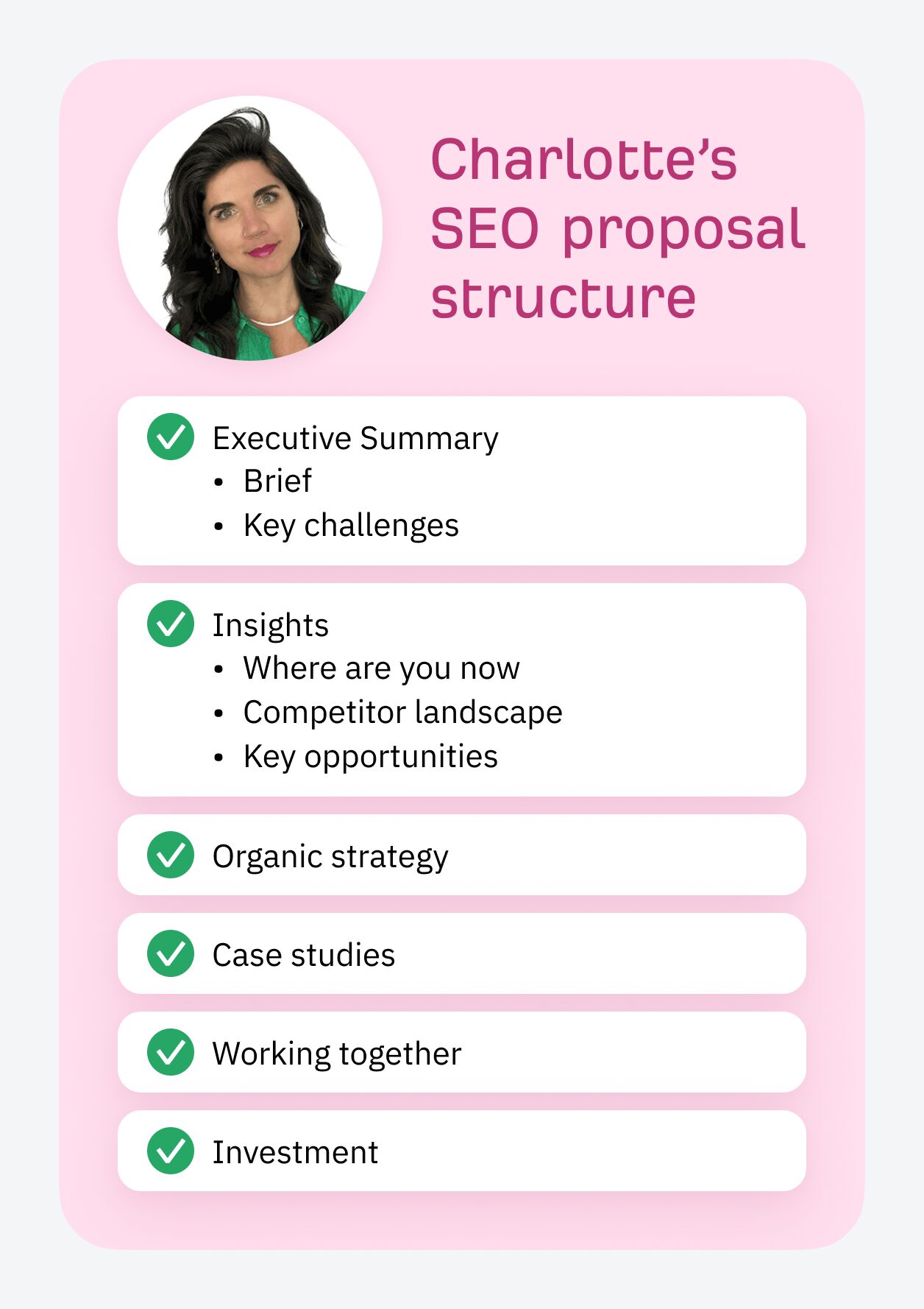 Win the Client With Your Next SEO Proposal (+ Expert Tips and Template) | Charlotte's SEO Proposal Structure