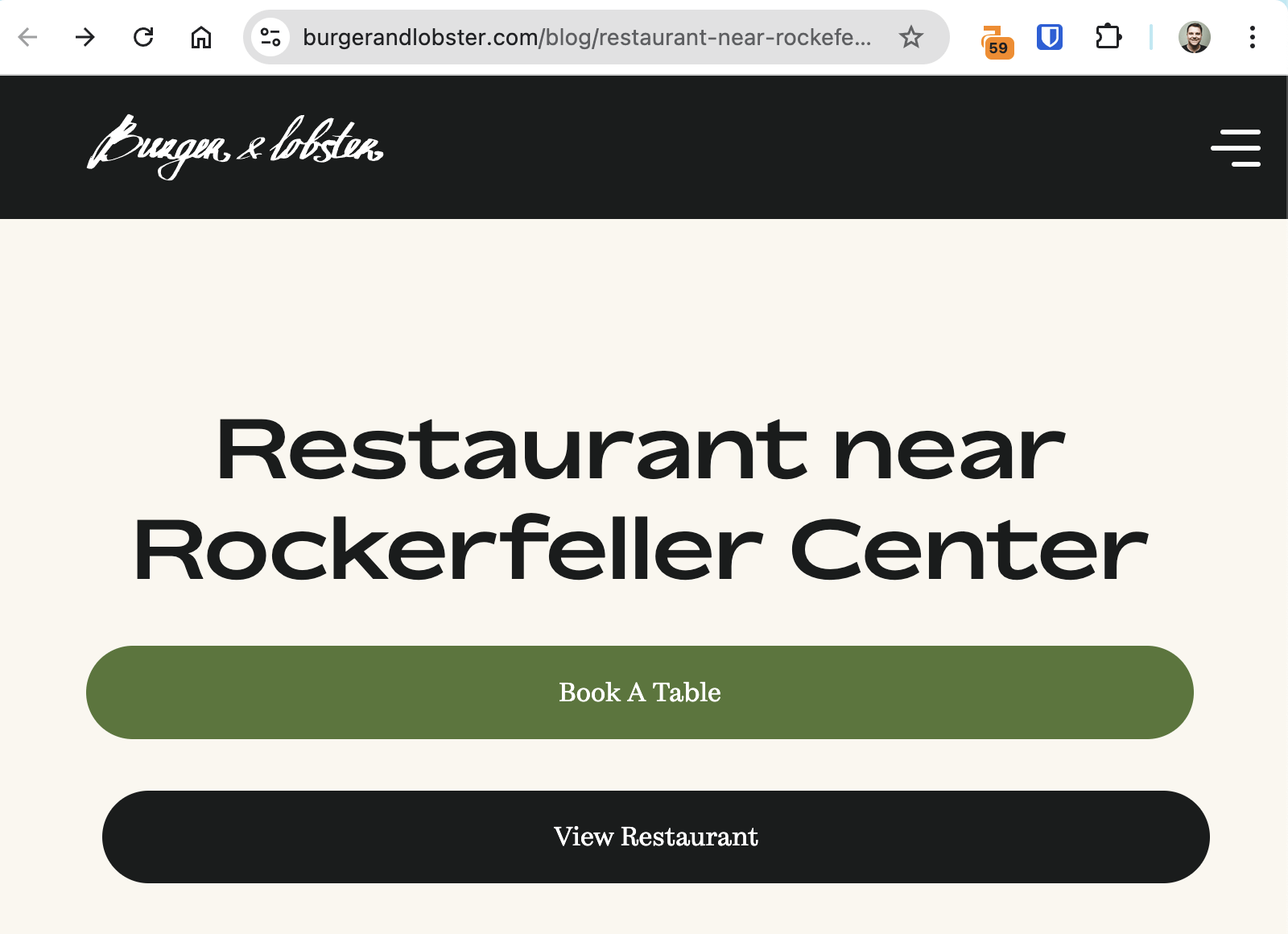 5 Restaurant SEO Tips Backed by Diners & Data | Creating an entire page about the nearby location is yet another way to optimize for nearby locations