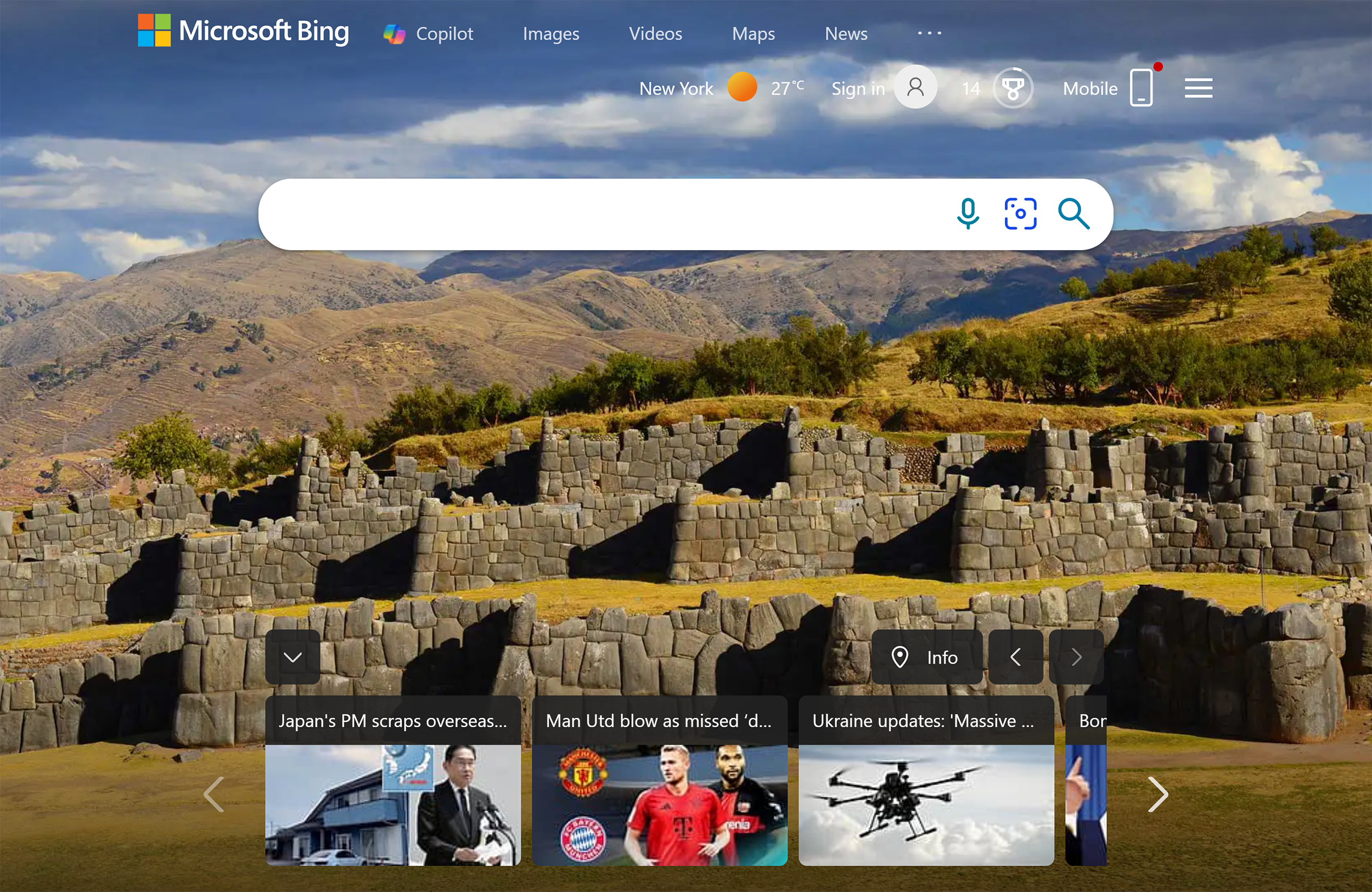 Microsoft Bing – Homepage Microsoft Bing – Homepage