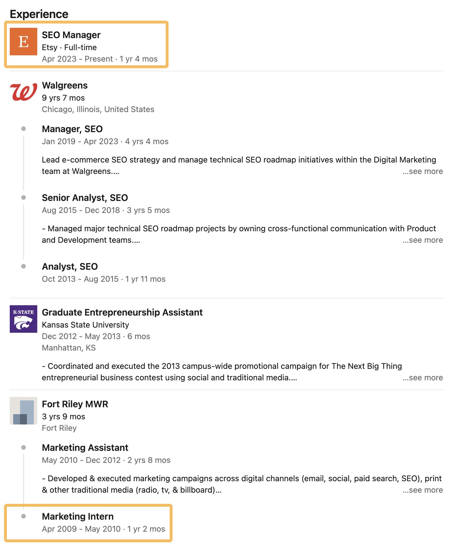 I Analyzed 52 SEO Manager Job Listings. Here’s What They Do and How You Can Become One | One SEO manager's career progression, starting out as an intern