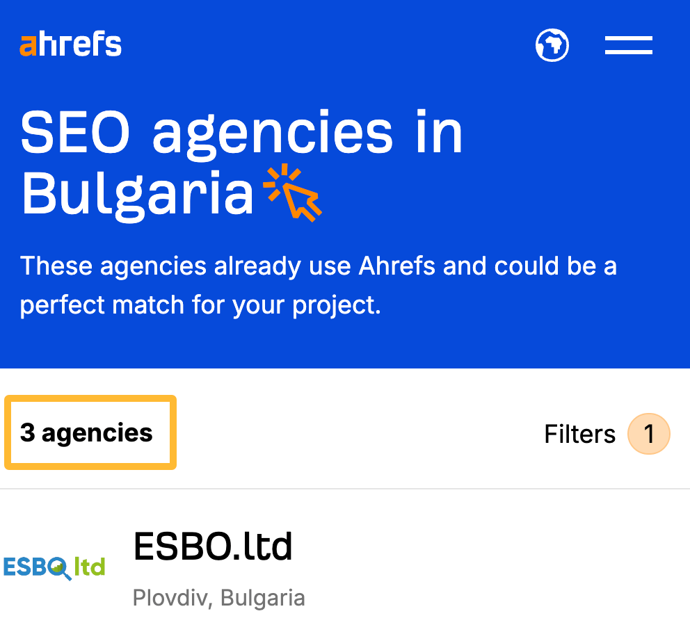 Link Reclamation: How to Easily Find (and Reclaim) Lost Backlinks | Our SEO agencies in Bulgaria page