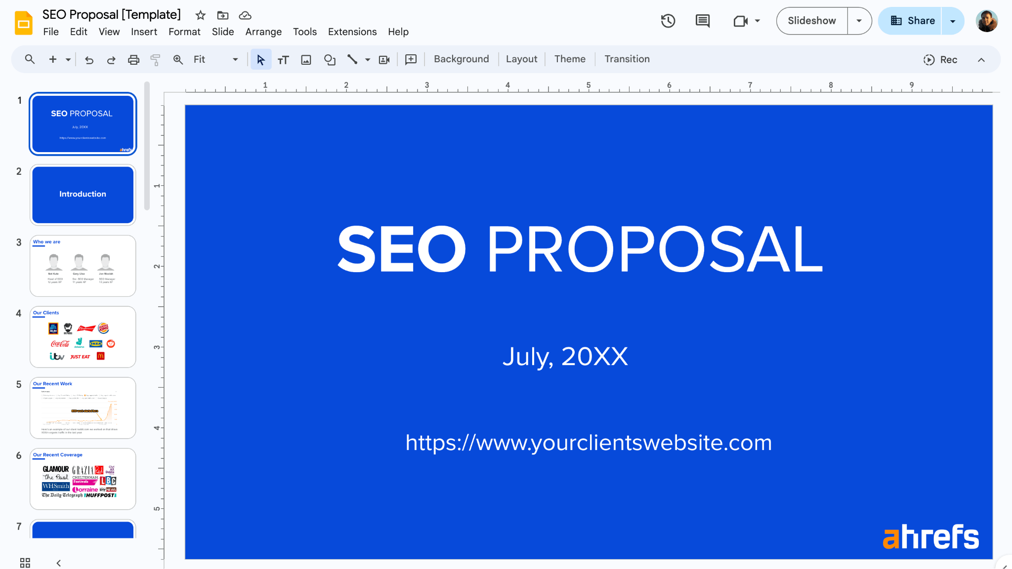 Win the Client With Your Next SEO Proposal (+ Expert Tips and Template) | SEO Proposal Template Screenshot