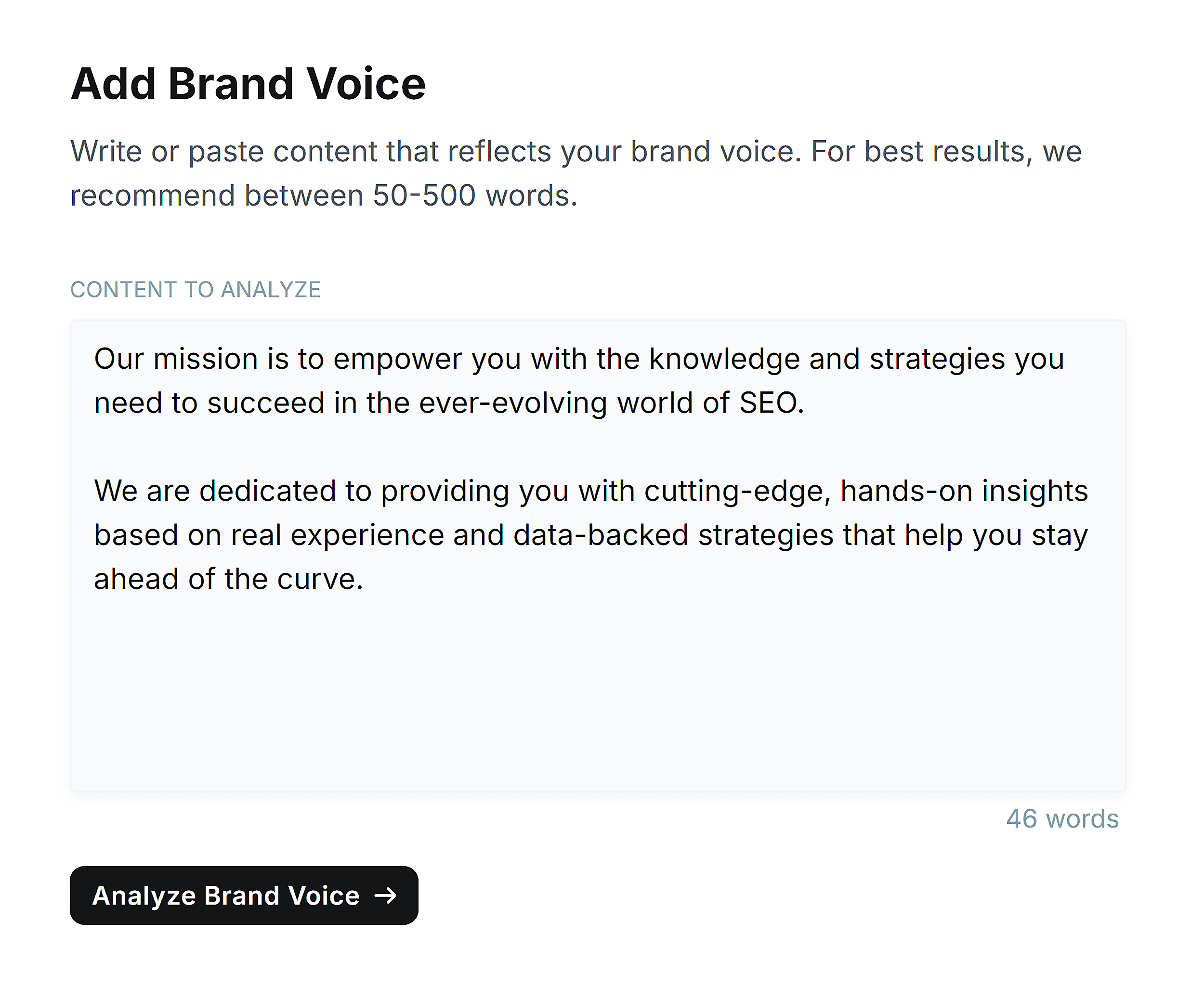 Copy.ai – Add Brand Voice