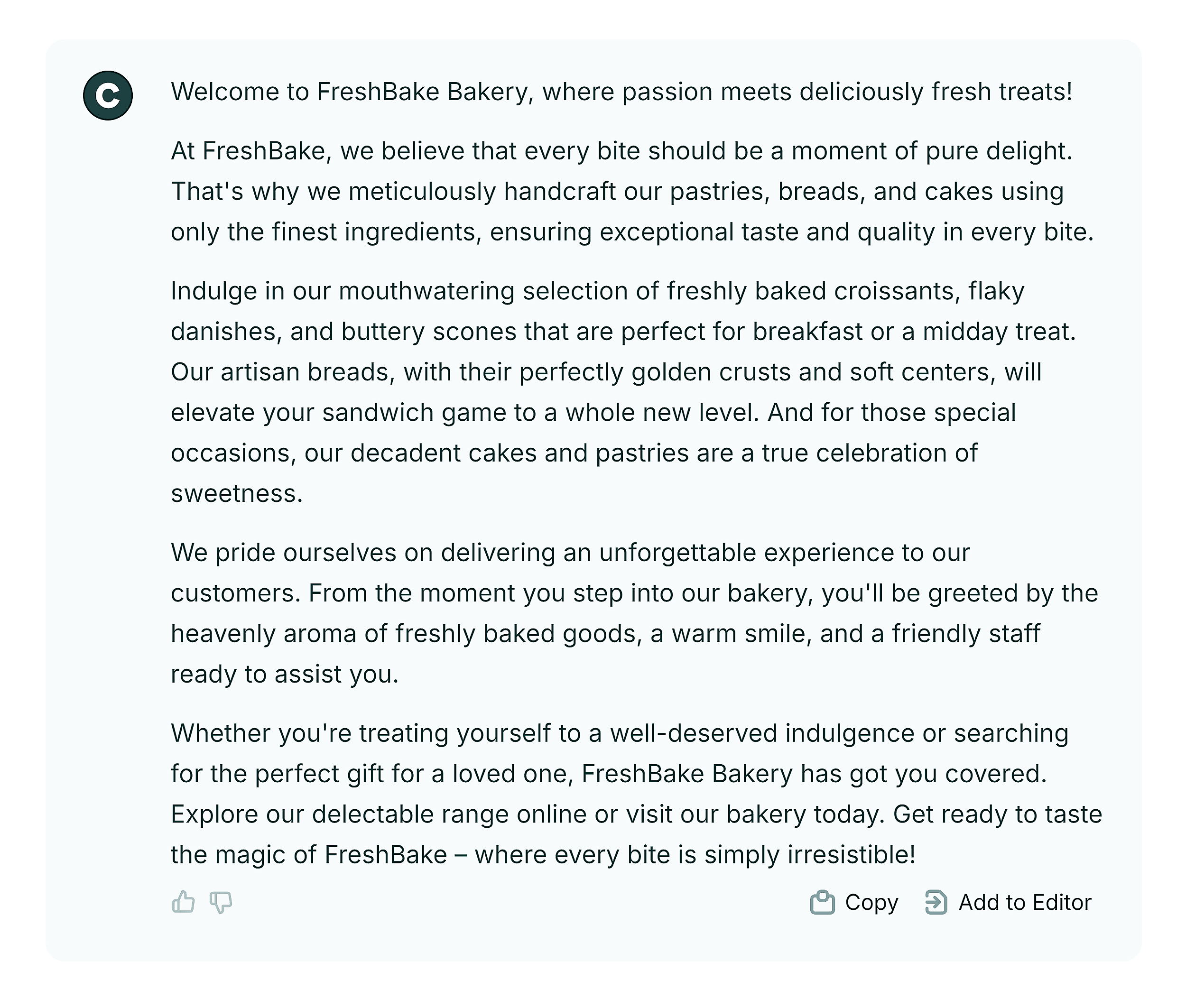 Copy.ai – Landing page structure
