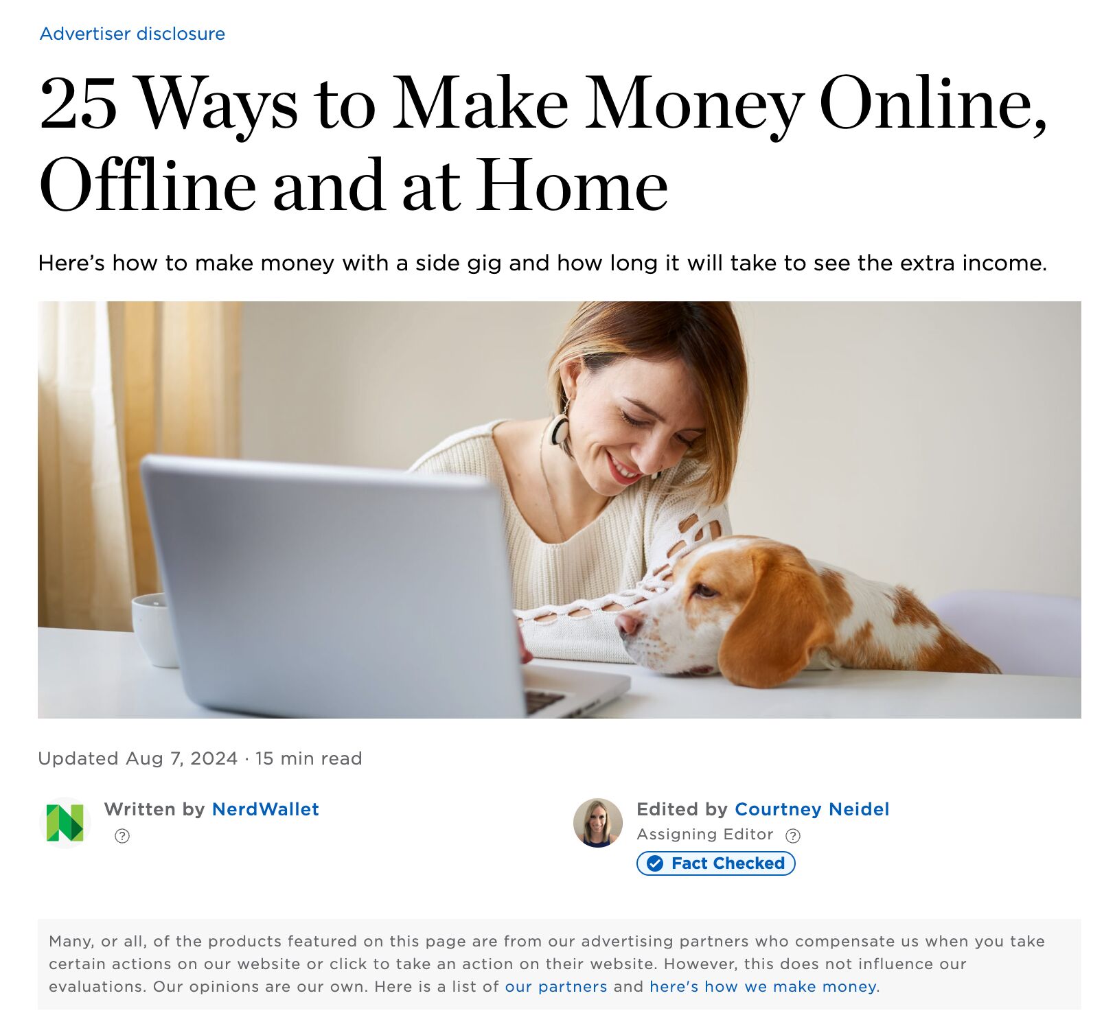 Unpacking NerdWallet's SEO: 10 Things I Discovered | NerdWallet blog post header.