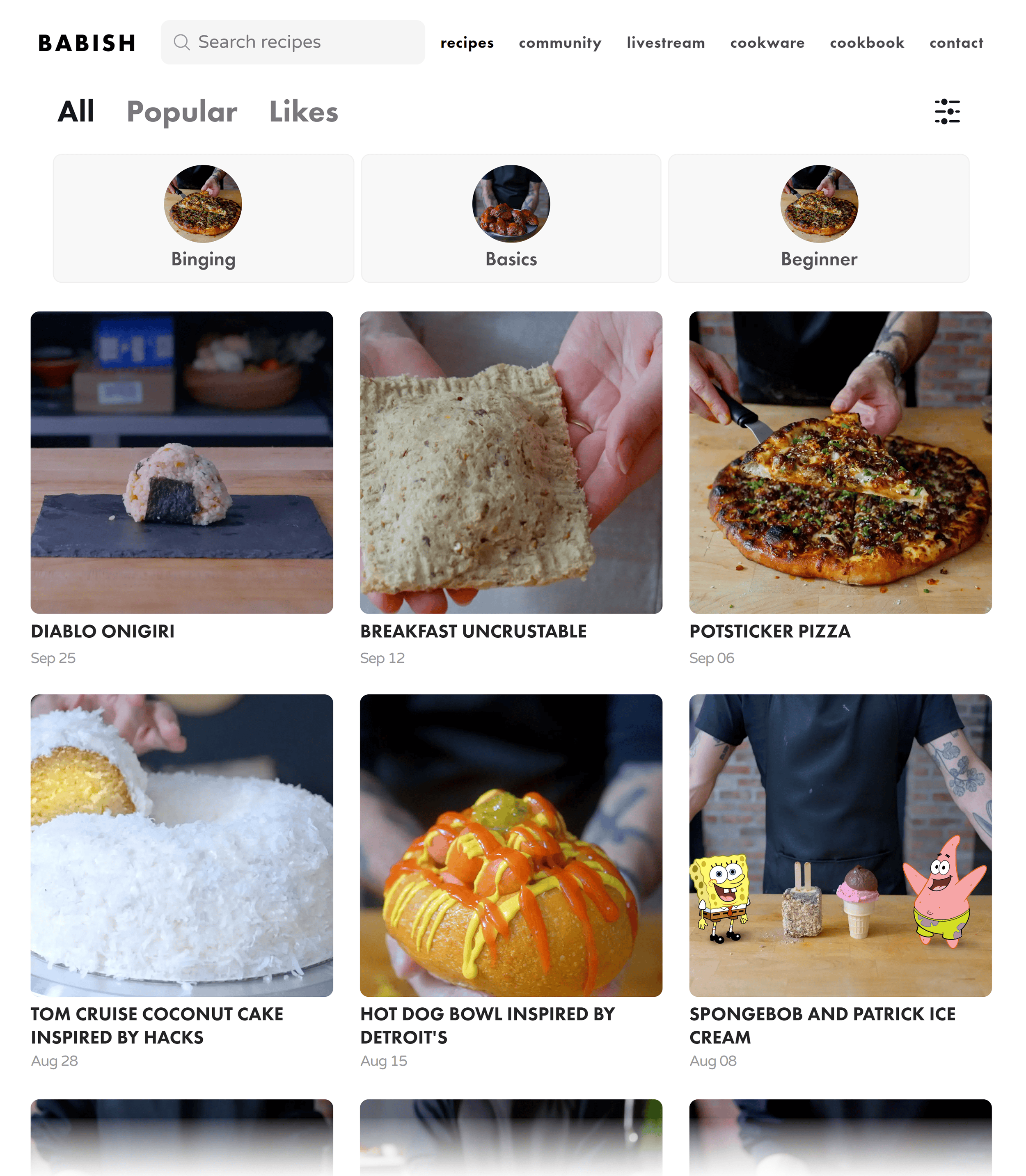 Babish website recipes Babish website recipes