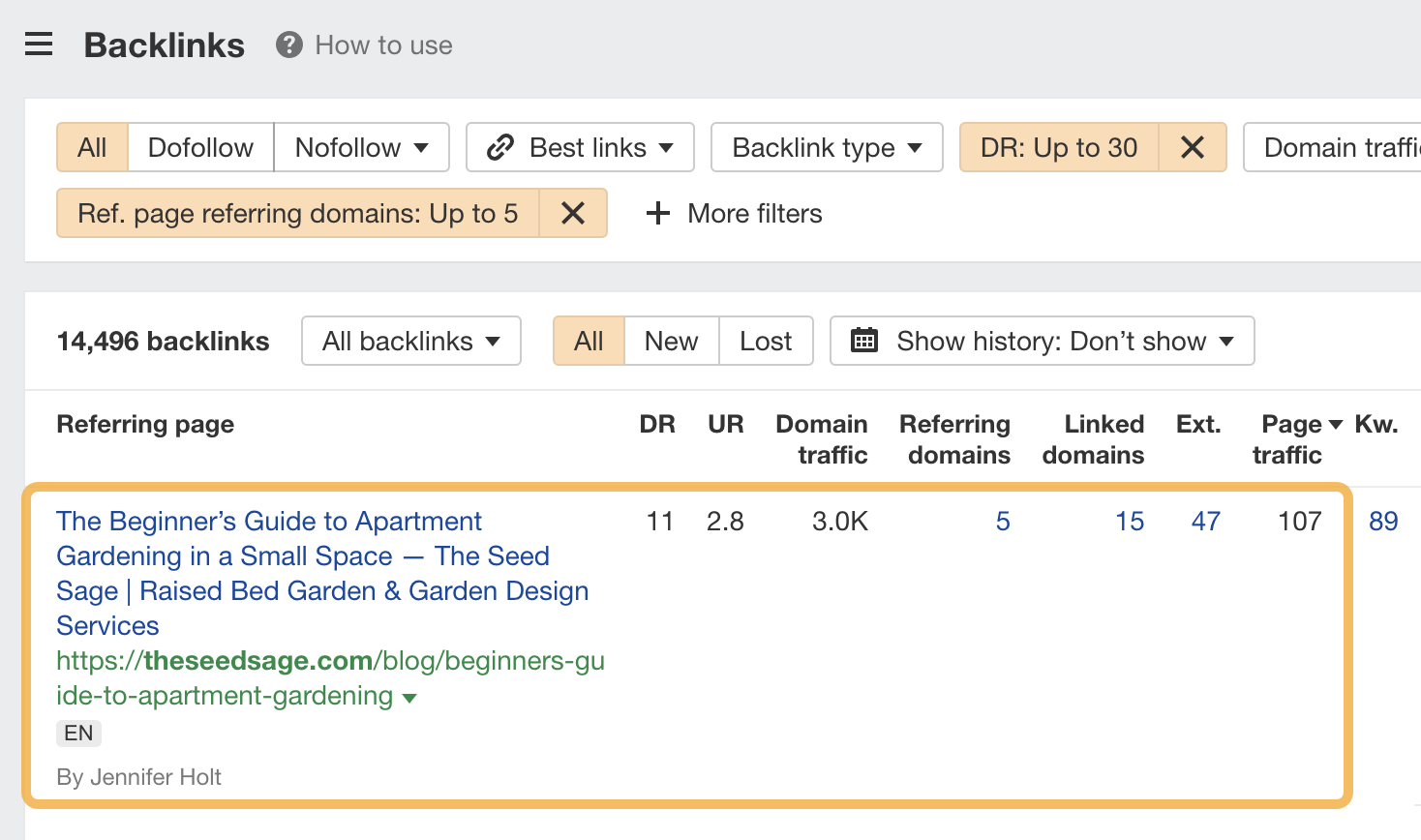 11 Affiliate Marketers Share Genius Tips for 2024 | Use the DR and referring domains filters to find low-hanging fruit