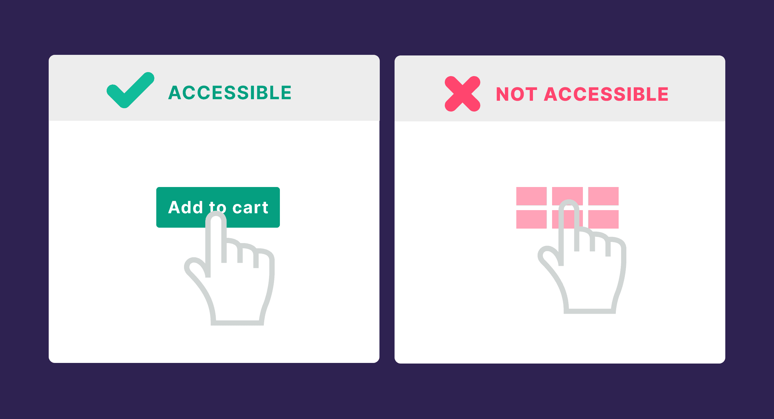 Accessible buttons Accessible buttons