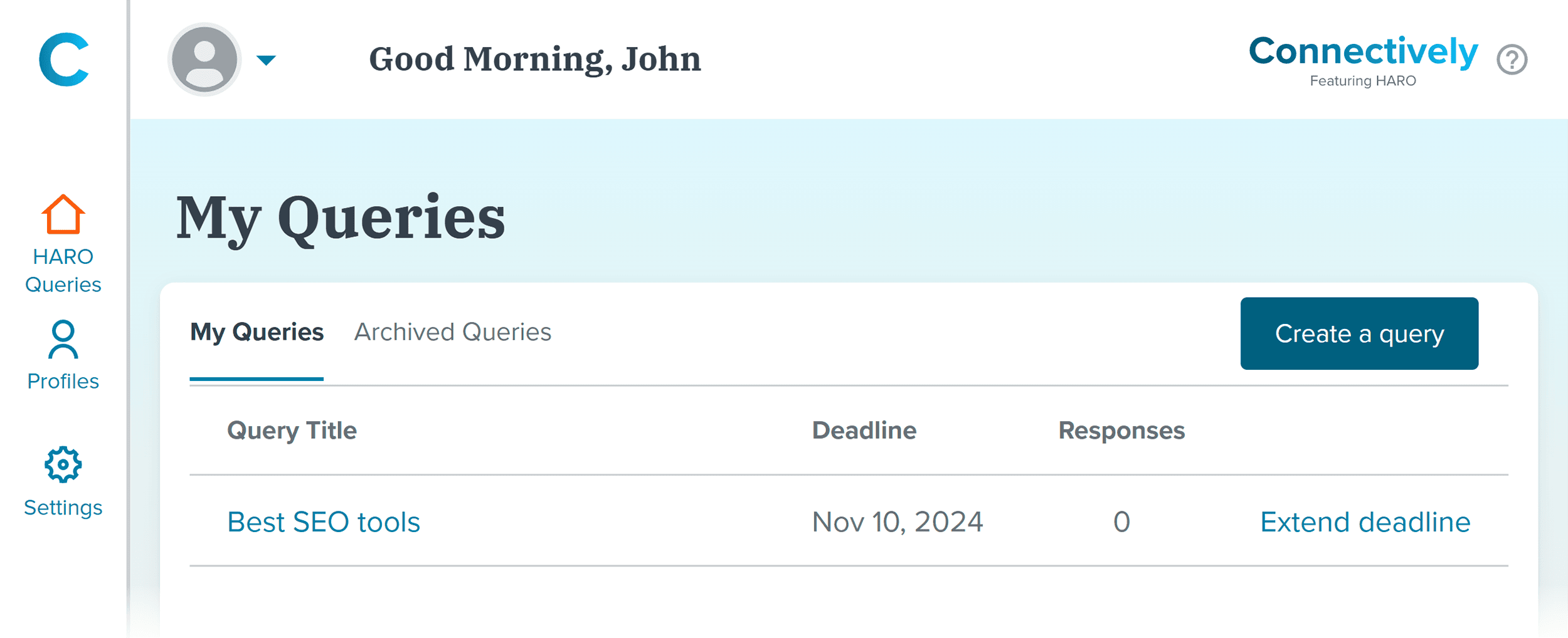 Connectively App – Queries Connectively App – Queries