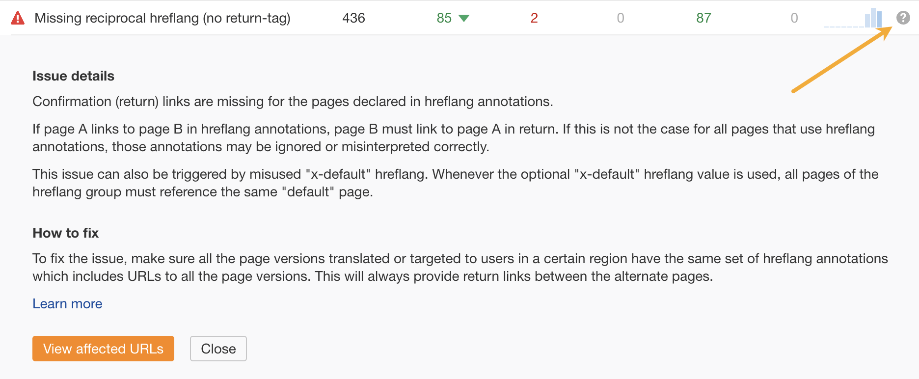 12 Low-Hanging Fruit SEO Tactics You Can Implement Today | Example of tips to fix technical errors in Site Audit.