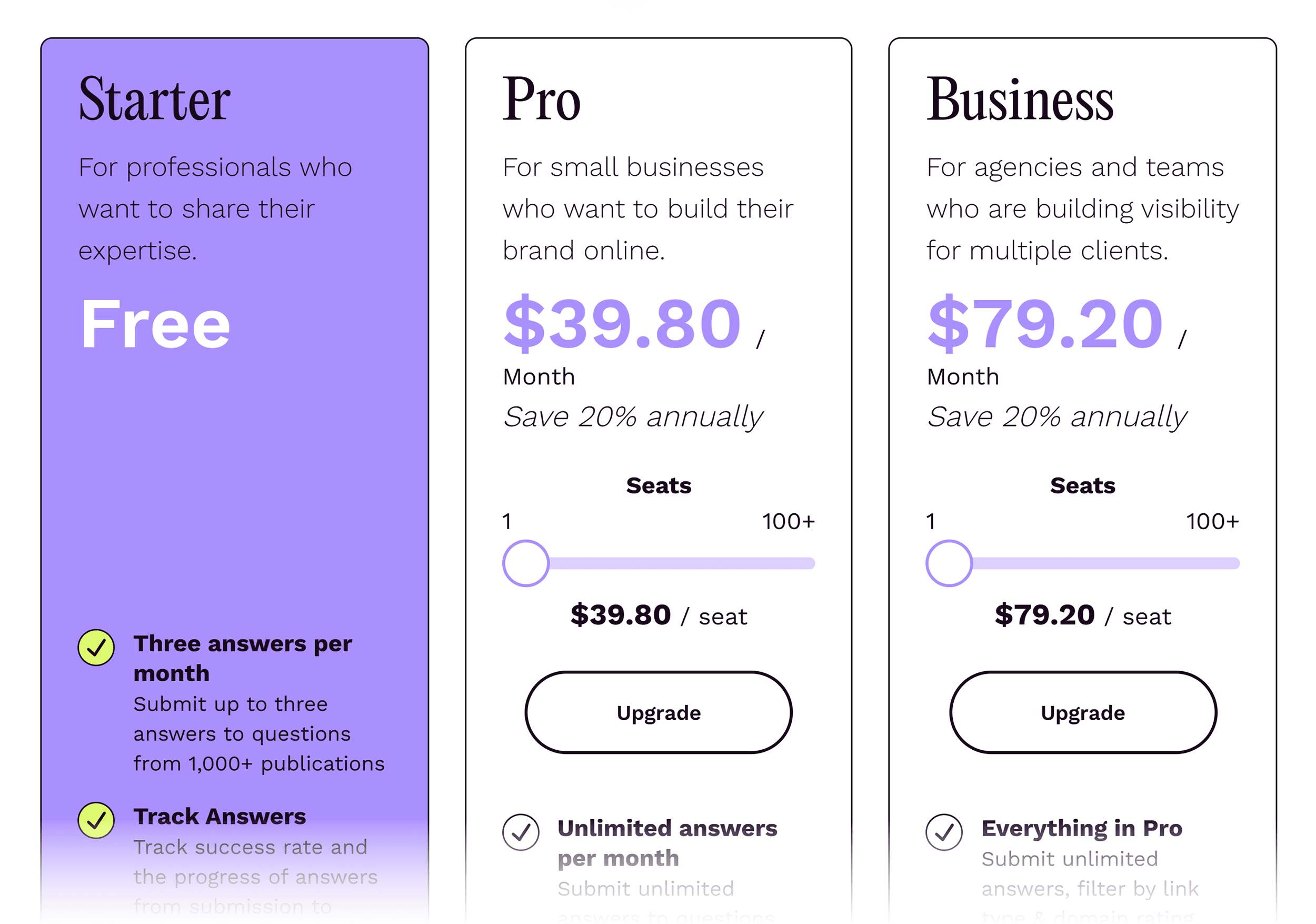 Featured – Pricing Featured – Pricing