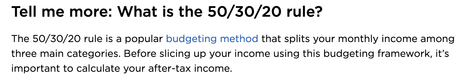 12 Low-Hanging Fruit SEO Tactics You Can Implement Today | NerdWallet's information about the 50/30/20 rule.
