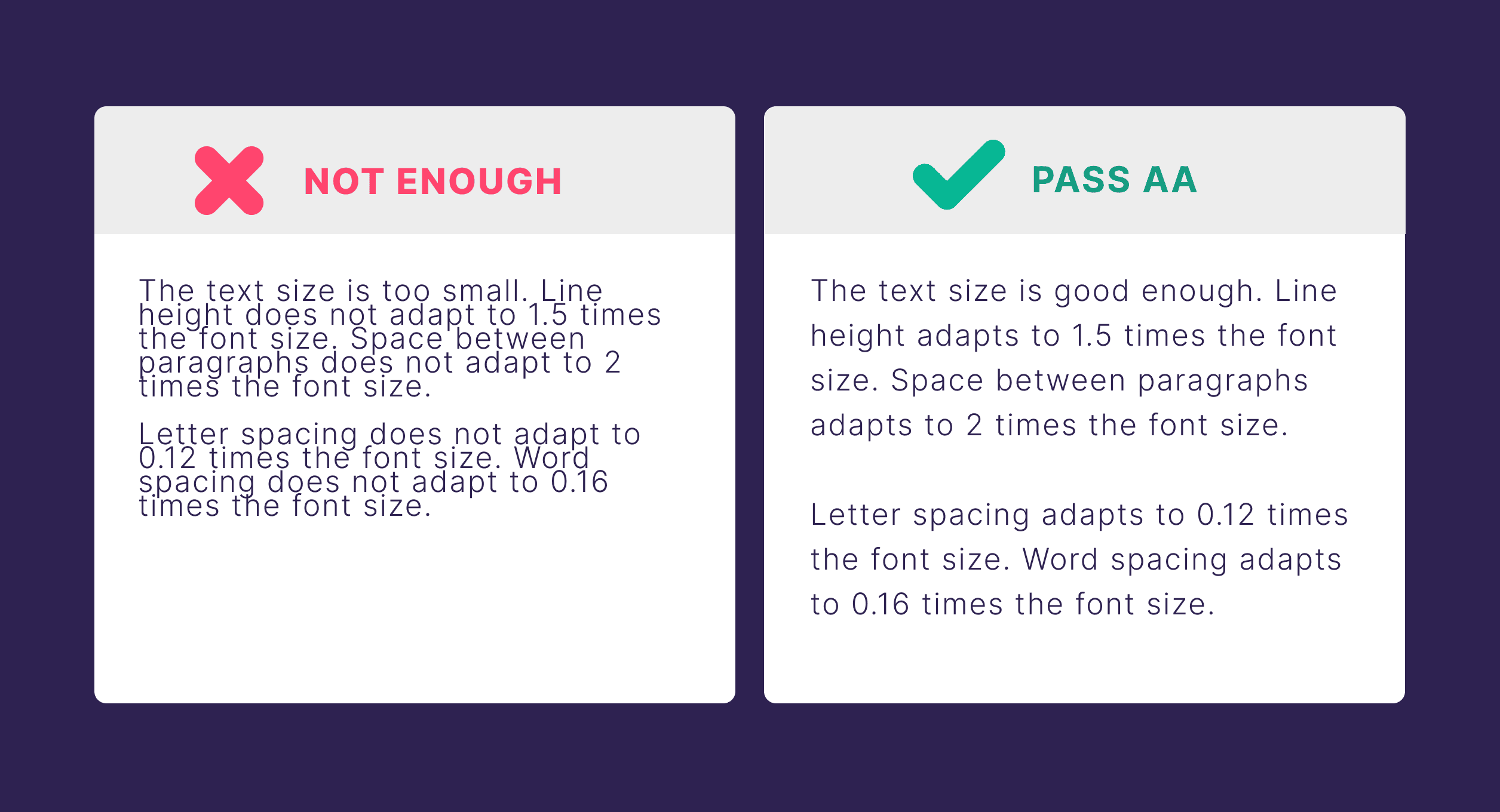 Readable text Readable text