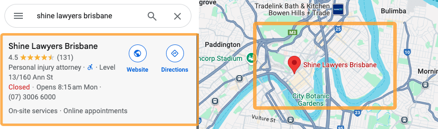7 Free and Beginner-Friendly Small Business SEO Tools | Shine Lawyers on Google Maps.