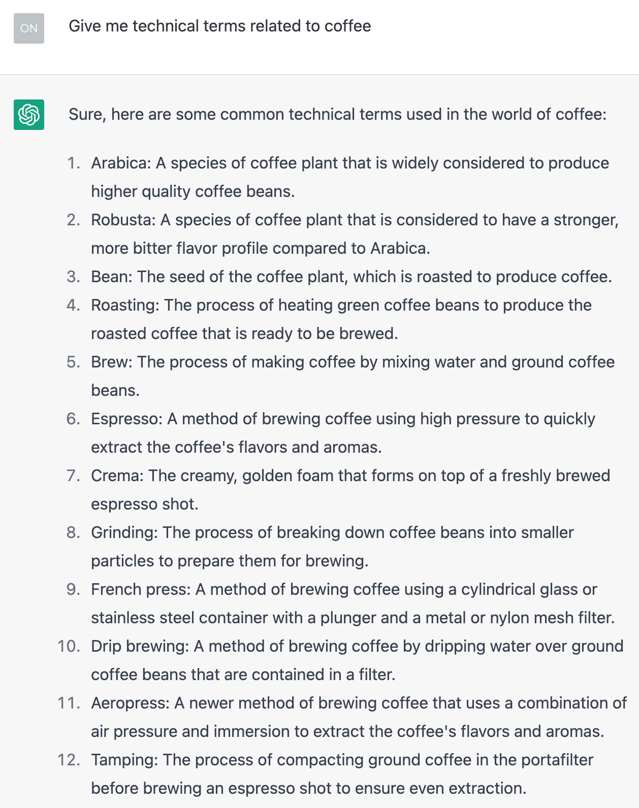 7 Free and Beginner-Friendly Small Business SEO Tools | Technical terms related to coffee generated by ChatGPT.