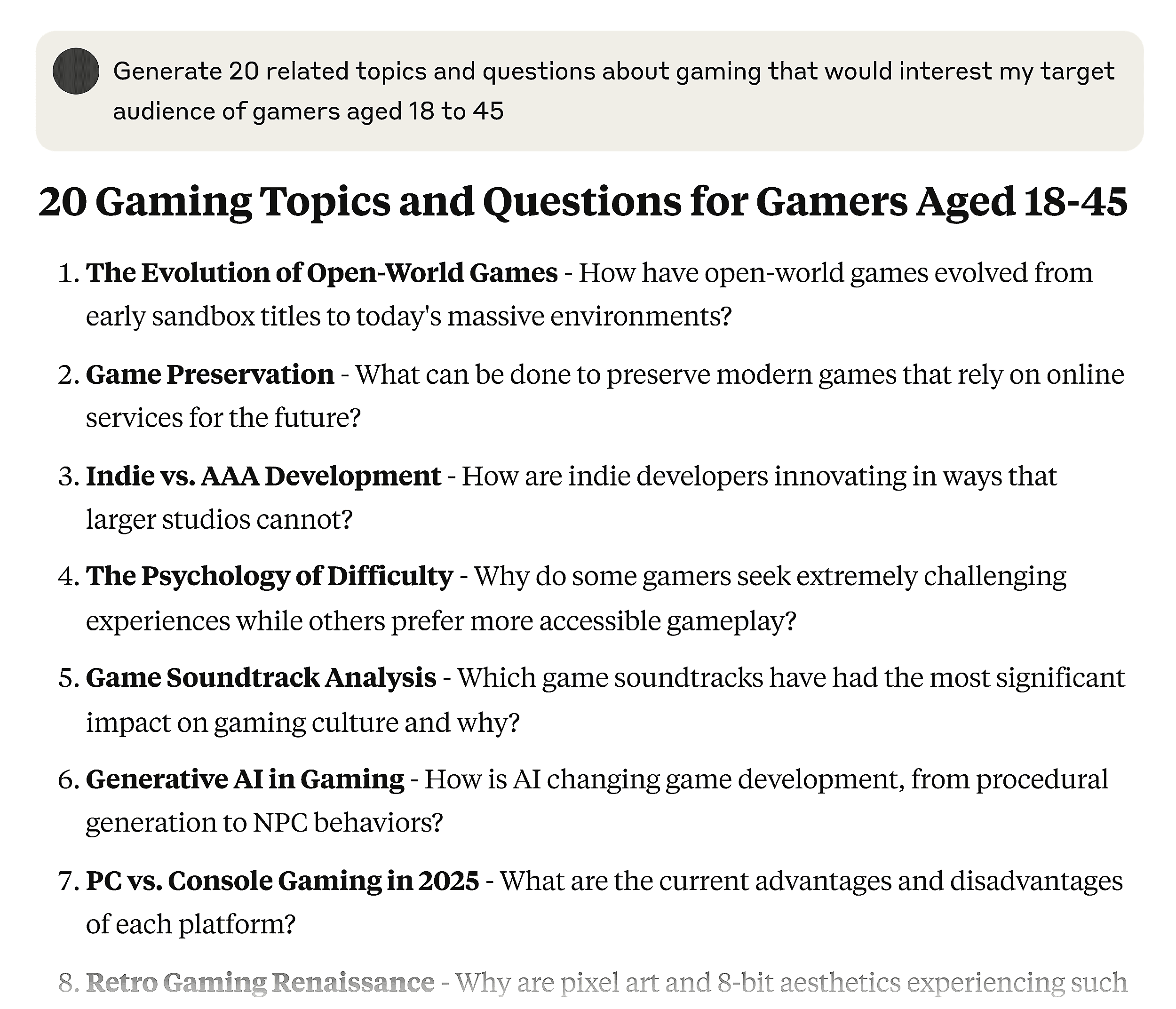 Claude – Gaming Topics Claude – Gaming Topics
