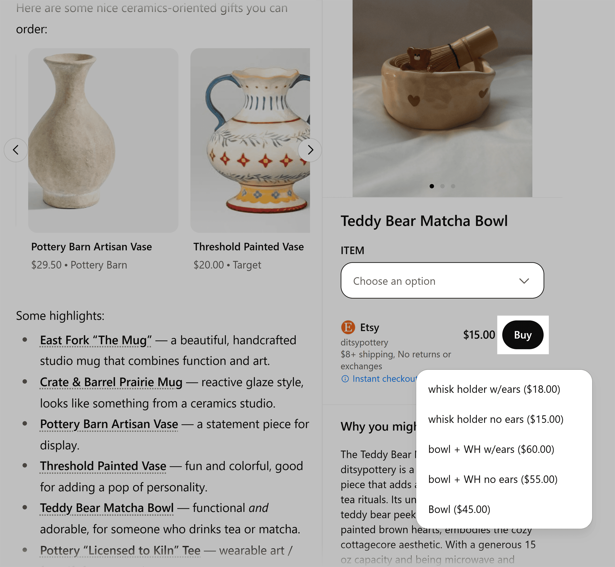 ChatGPT – Full shoping destination